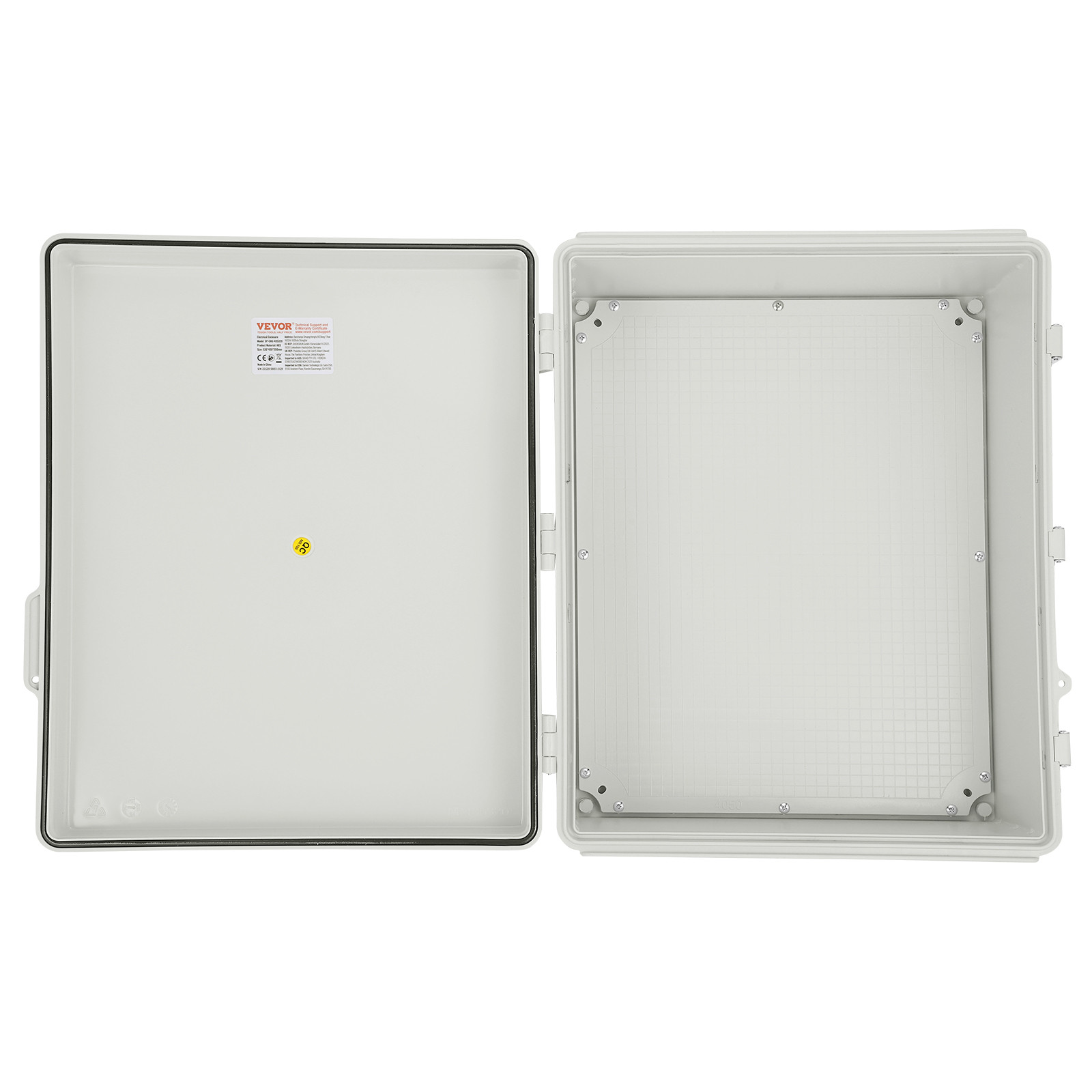VEVOR Outdoor Junction Box 20.87×16.92×7.87 in ABS Plastic Electrical Enclosure