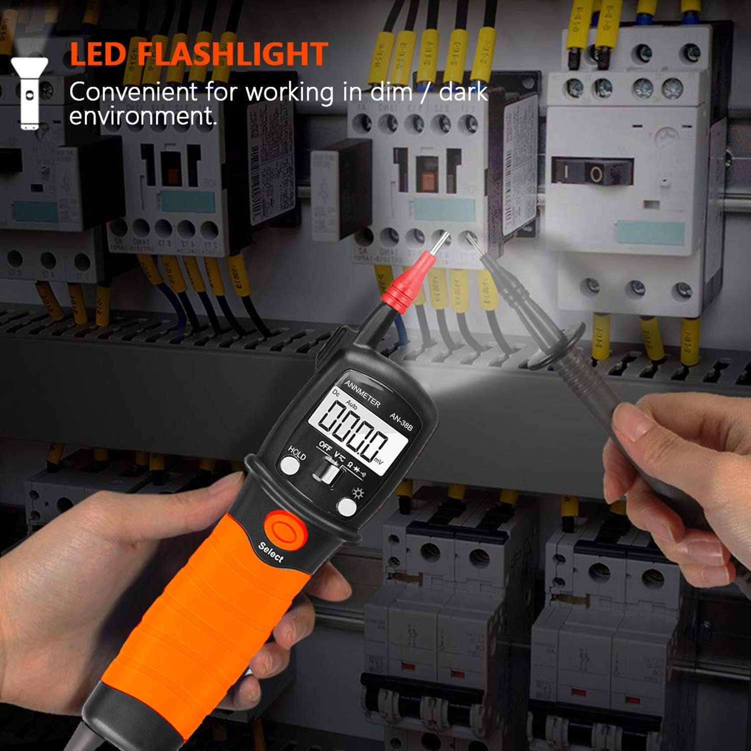 Pen Voltmeter Multimeter 600v Ac/dc Voltage Tester Resistance 20mฮ Ohm Meter Ele