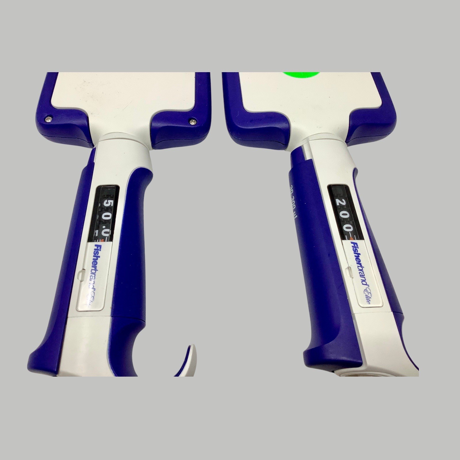 Lot of 2 Fisherbrand Elite 5-50 30-300µL 8-Channel Pipette
