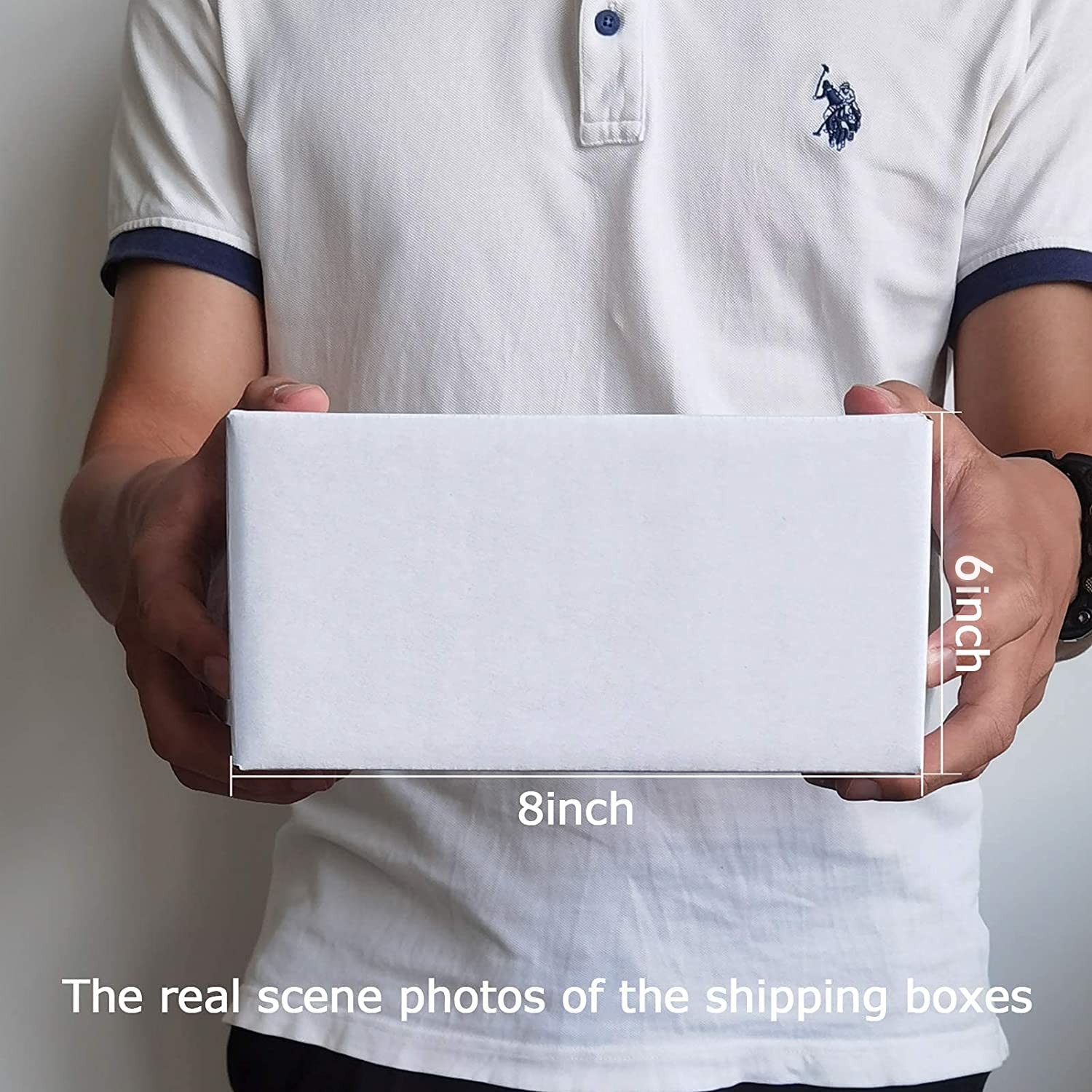 8x6x4 Shipping Boxes Set of 25, White Corrugated Cardboard Box for Mailing Pa…