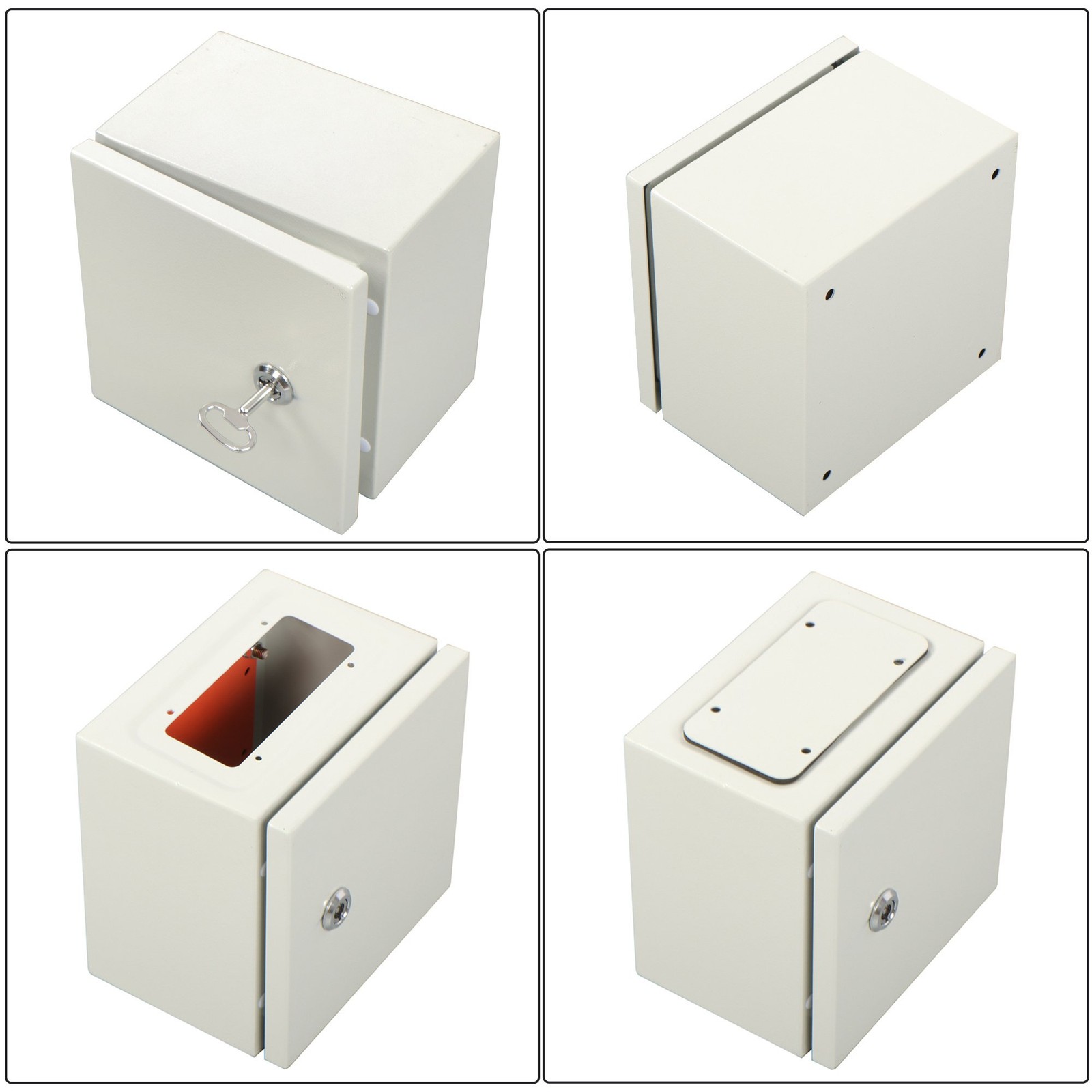 Waterproof Steel Electrical Box 8x8x6″ NEMA 4X Rated, IP65 Outdoor Junction Box