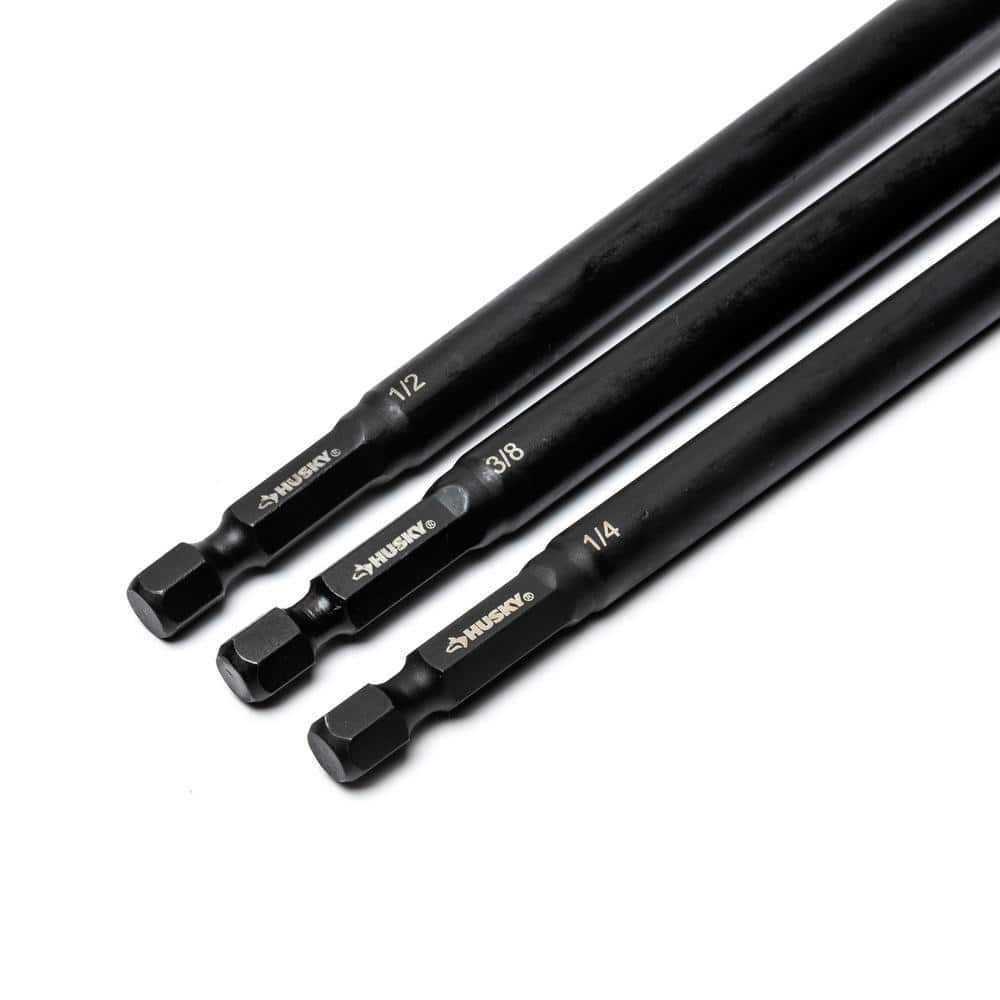 Husky 1/4 in. Drive Impact Driver Socket Adapter Set (6-Piece)
