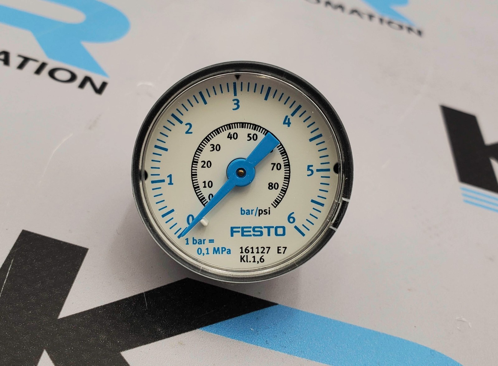 Festo MAP-40-6-1/8-EN Precision Pressure Gauge 80PSI 0-6 Bar 161127