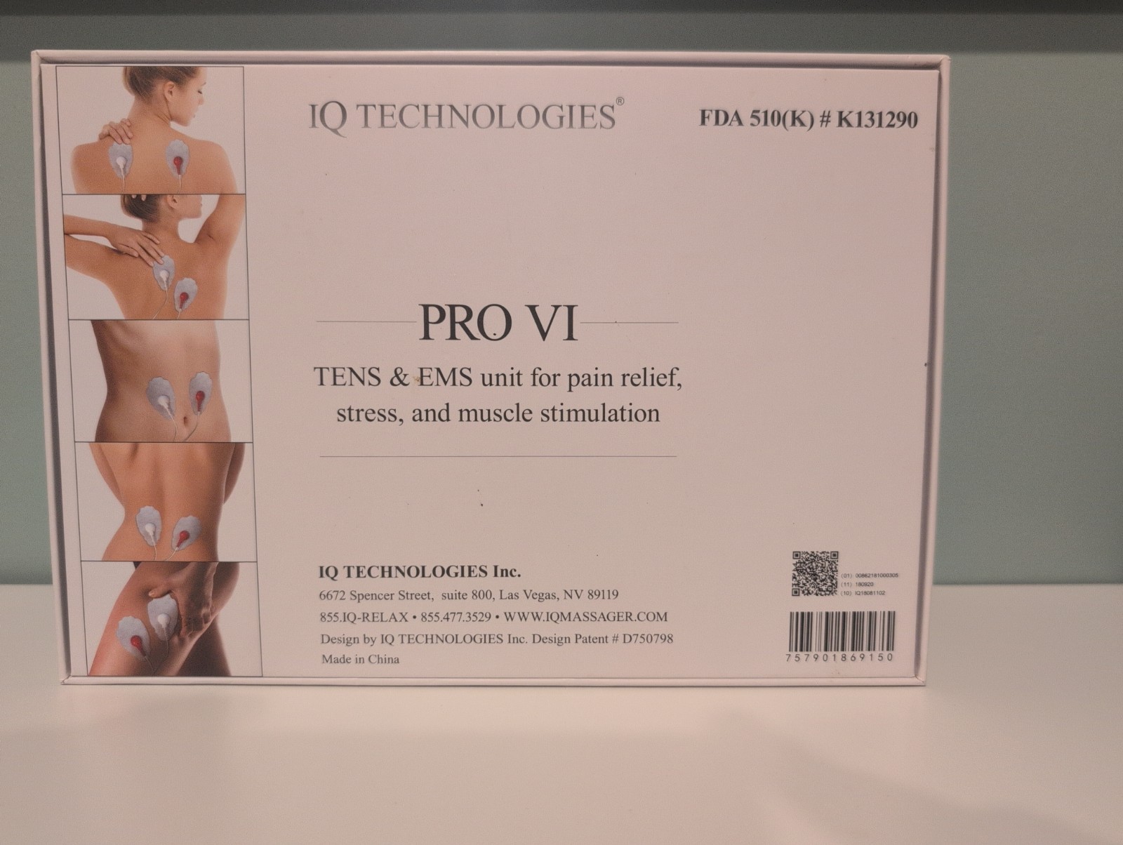 IQ Technologies Pro VI TENS & EMS Muscle Stimulator Pain Relief Unit