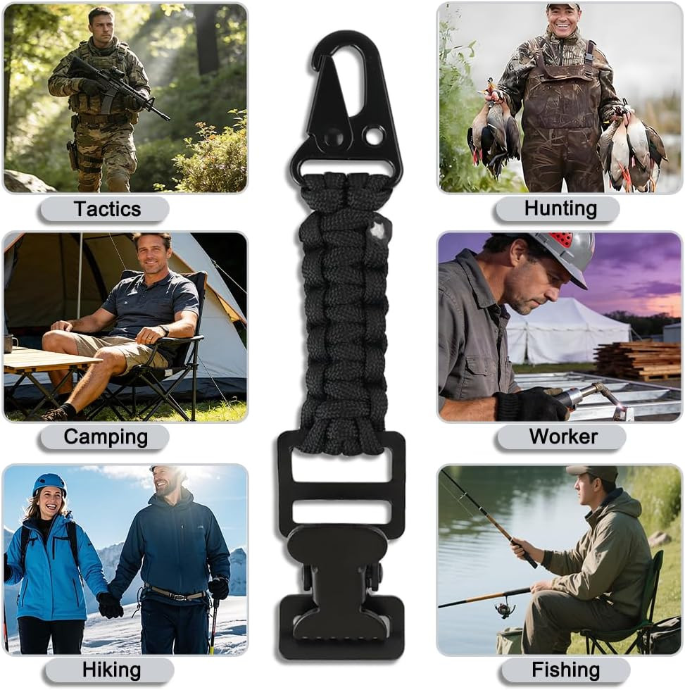 2PCS Tactical Glove Clip Holder Anti-Slip Nylon Work Glove Holder Clip, for Tact