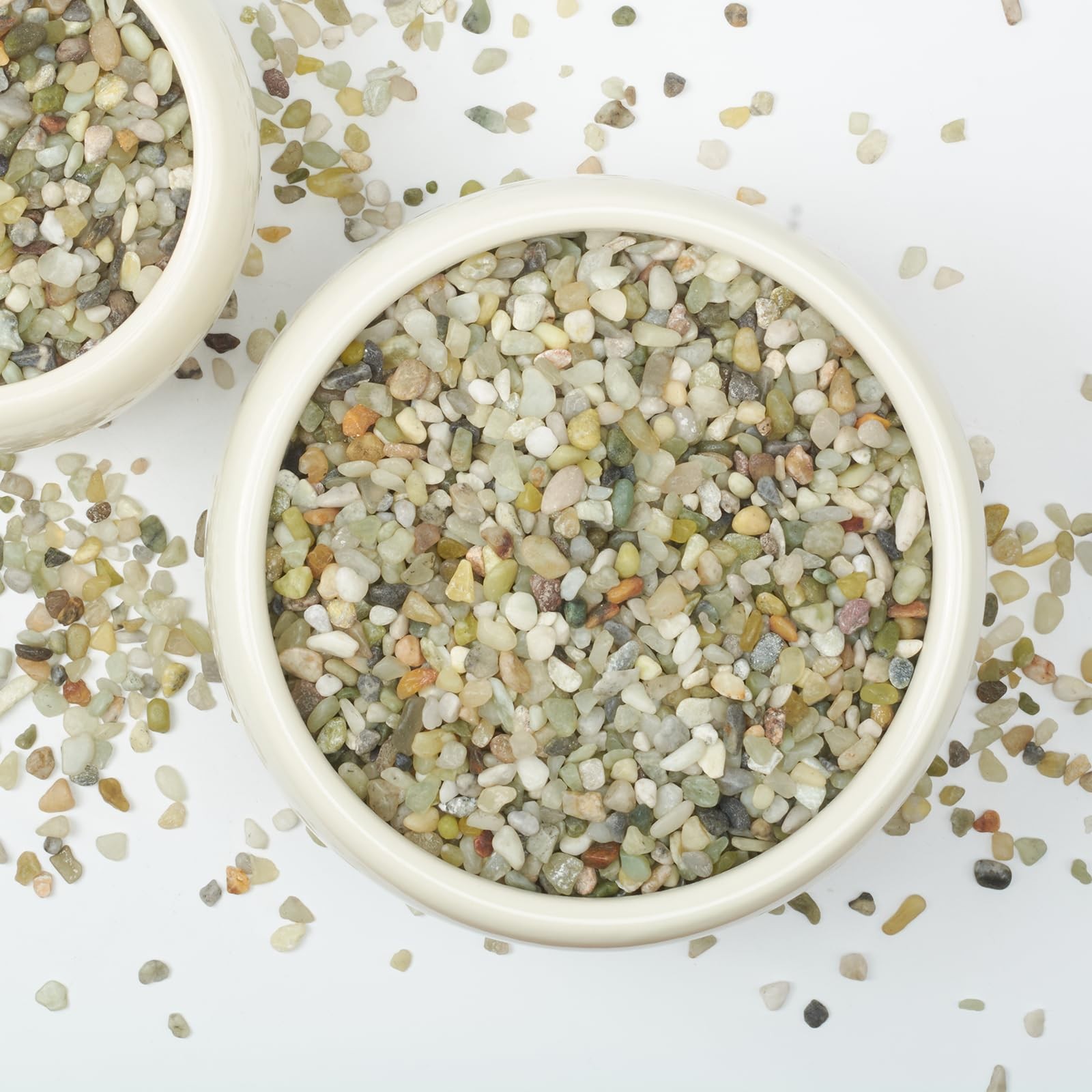 10lbs Natural Gravel Pebbles for Succulents and Cacti, 1/5 Inch Decorative Ri…