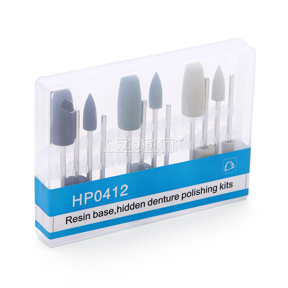 Dental Slow Low Speed Handpiece Contra Angle/Composite Polishing Kit RA HP Bur