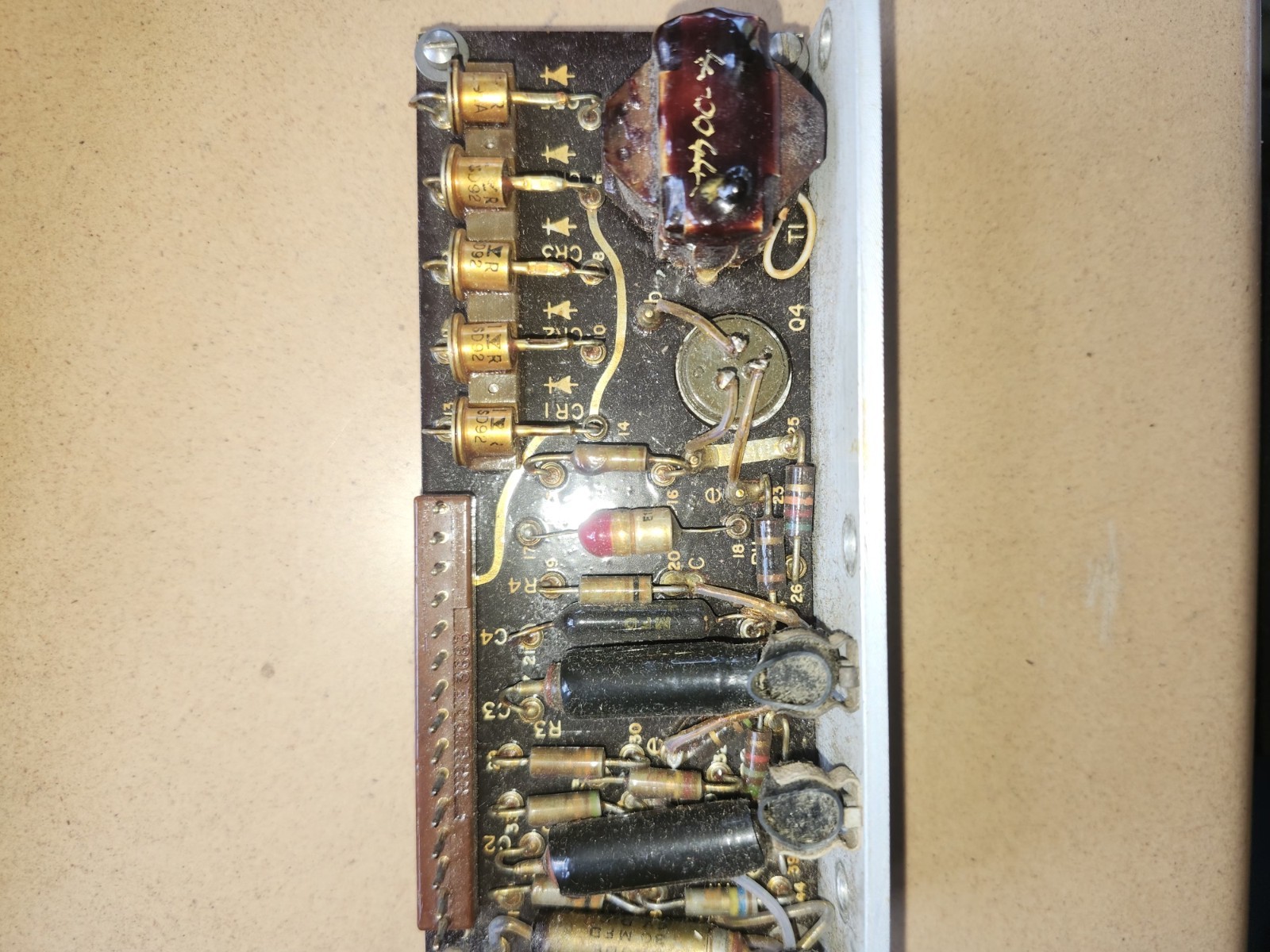 Vintage 1966 Industrial Servo Amplifier Board Part 27653 – Germanium Transistors
