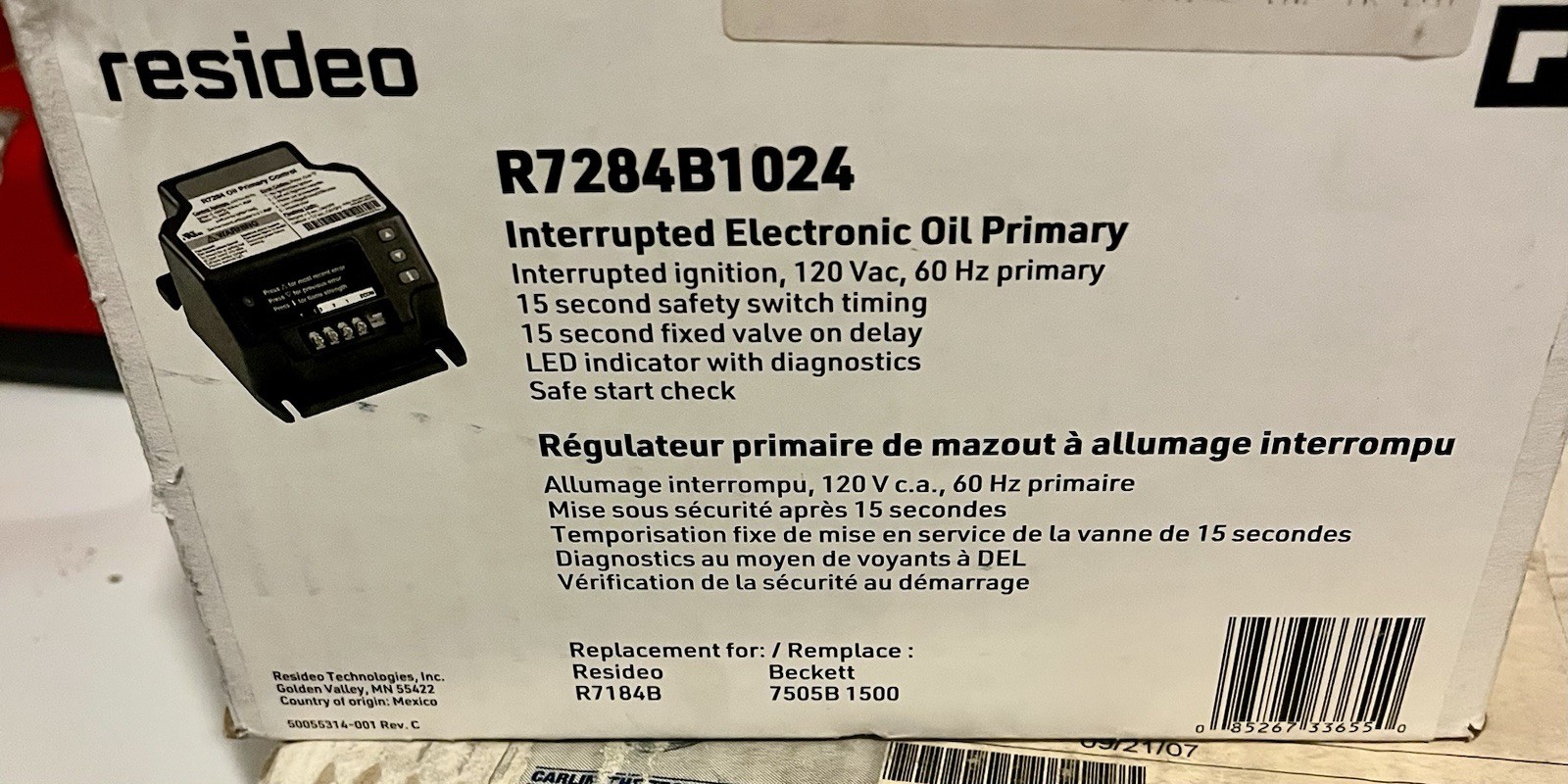 Resideo R7284B1024 Universal Digital Electronic Oil Primary New Wholesaler Suppl