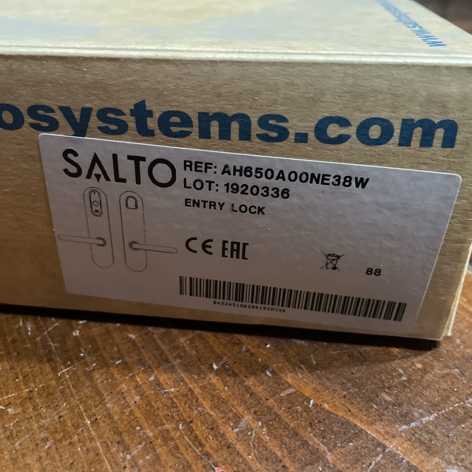 Salto XS4 Original Entry Lock Electronic Door Lock black missing hardware