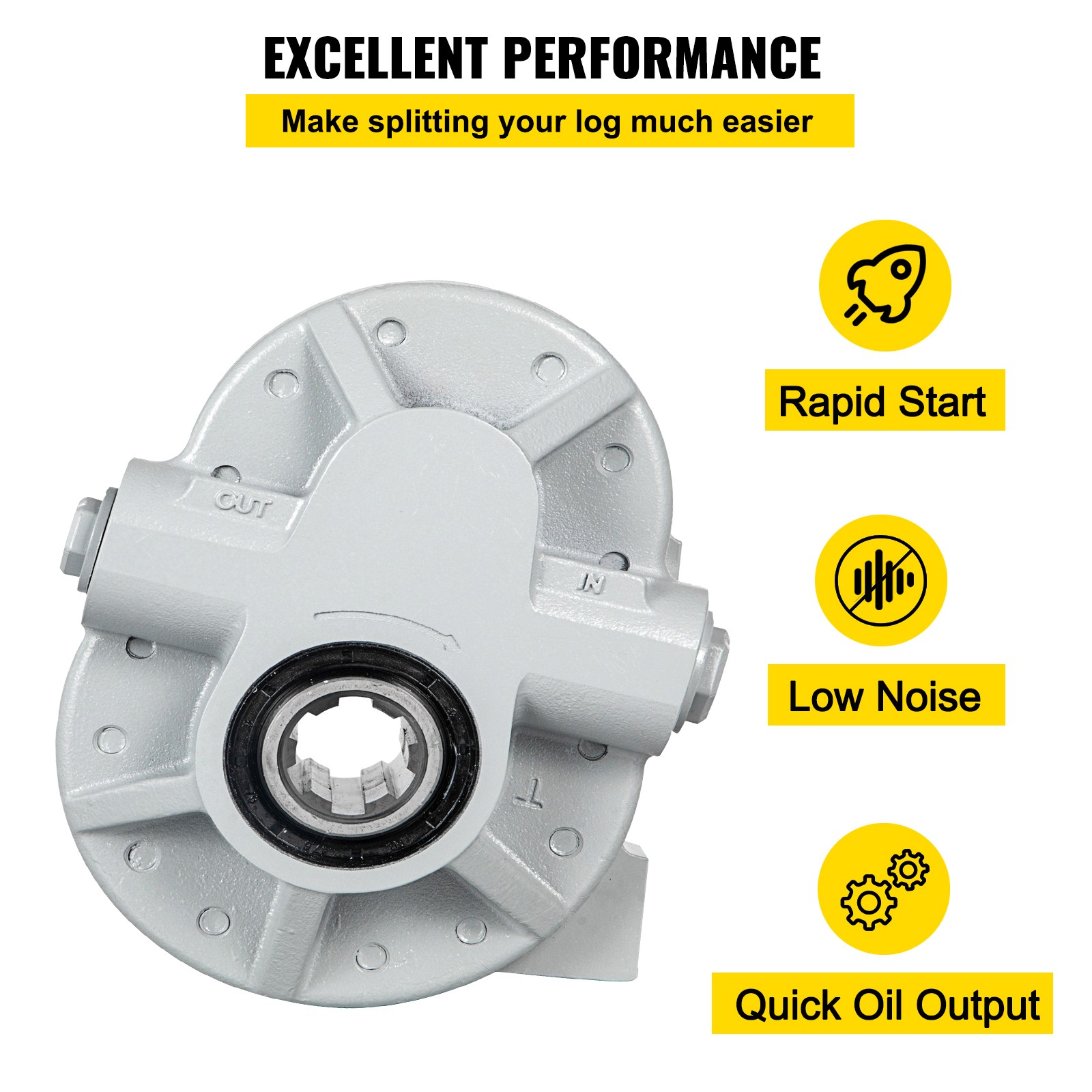 VEVOR Hydraulic Tractor PTO Pump 16.6 GPM GP-PTO-A-7-6-S @ 540 RPM 9-8902-7 Pump
