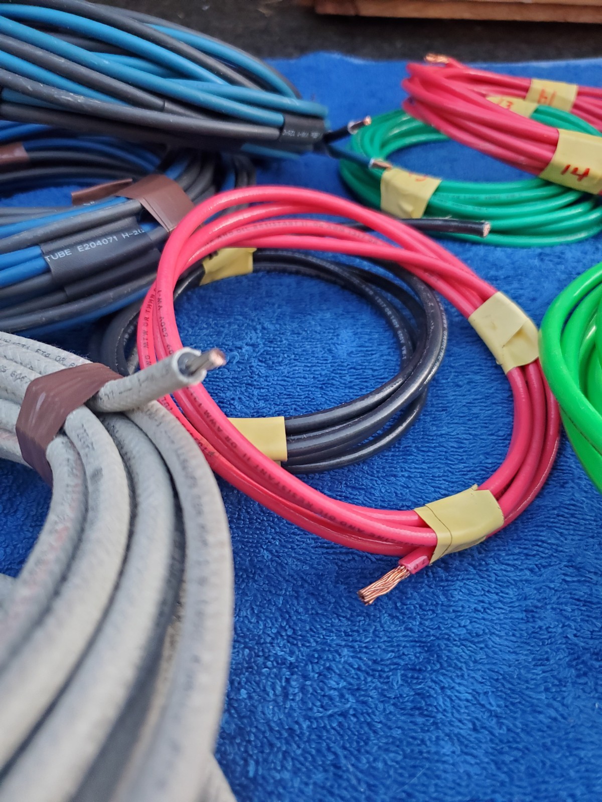 Mixed Lot Power Wire 9 Lbs Stranded Copper Insulated THHN THWN 10,6,4 Awg