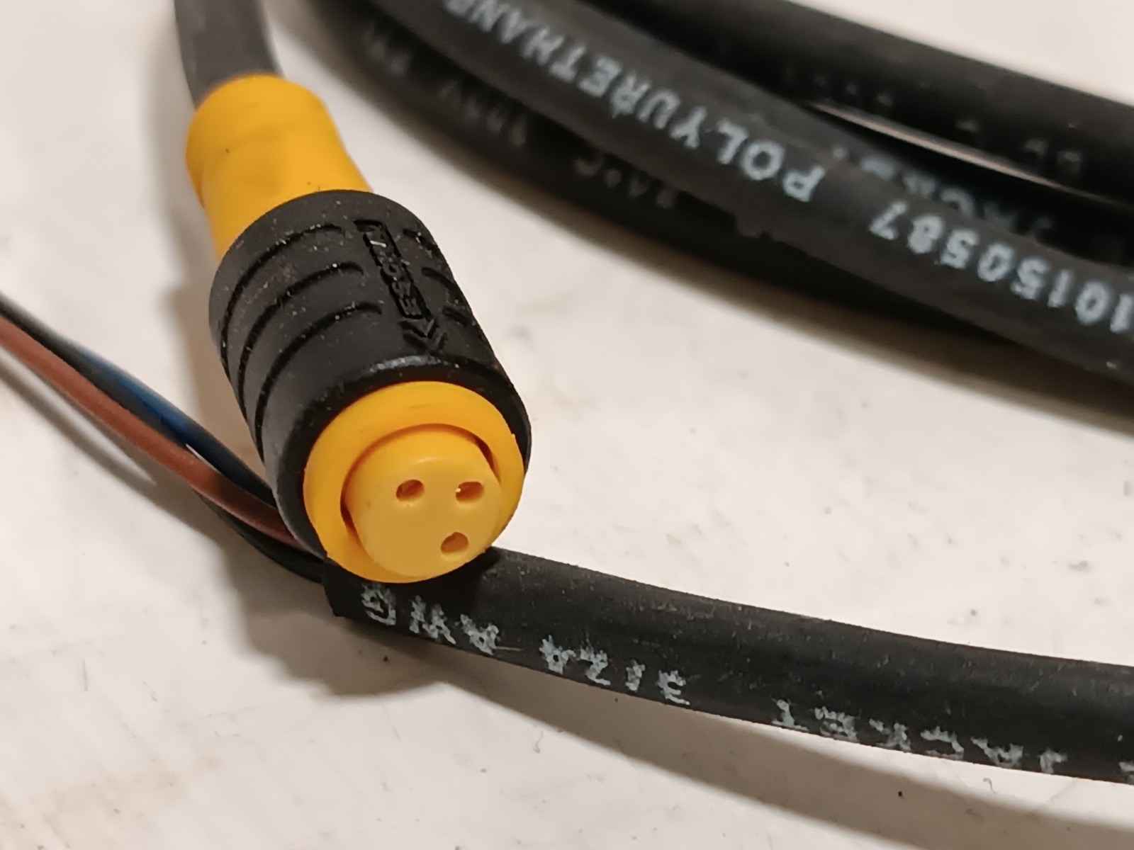 Turck picofast PKG 3Z-2/S90 Single Ended Cordset, M8 Female to Pigtail, 2m
