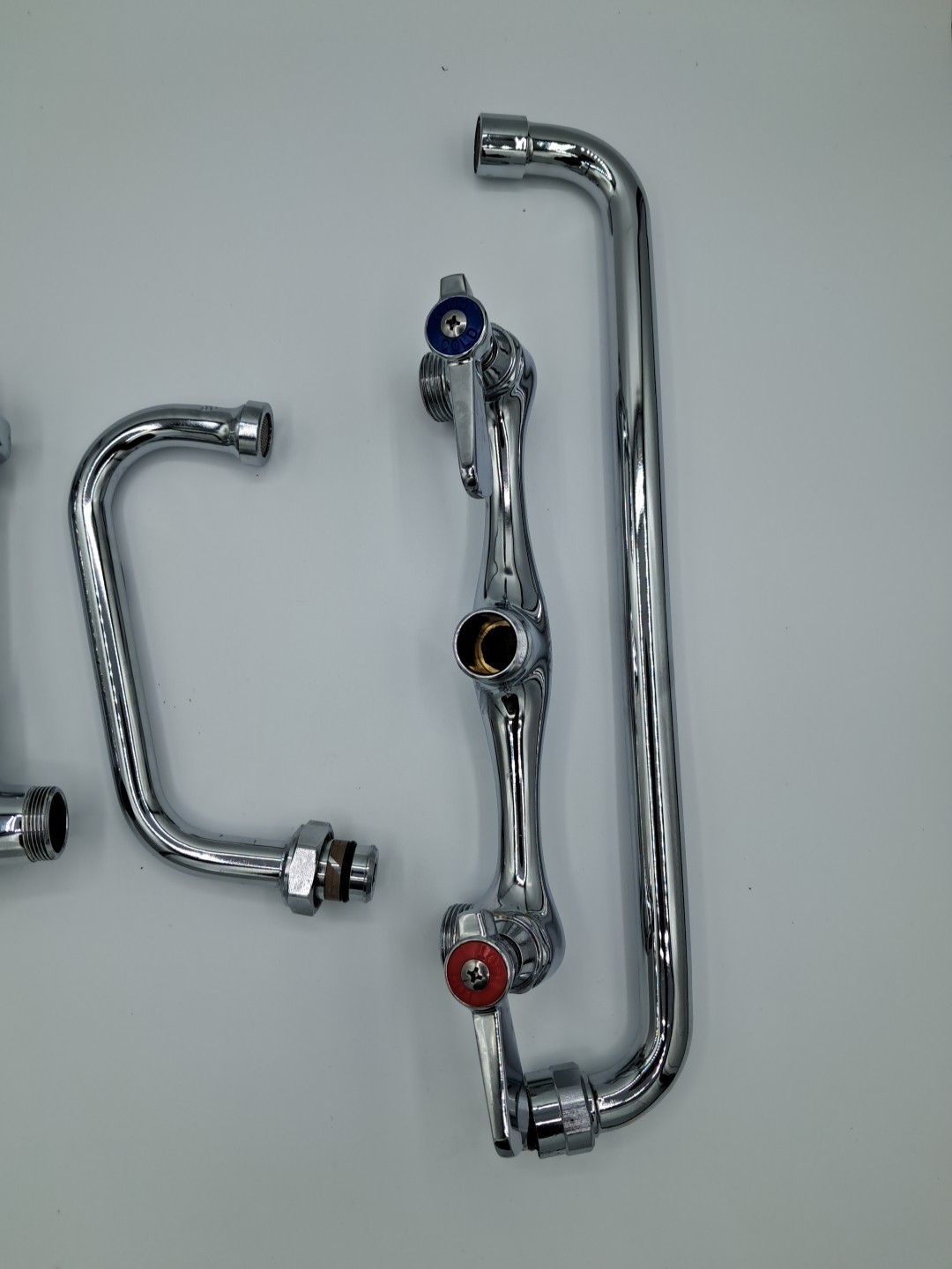 AA Faucet 8″ Wall Mount NSF Commercial No Lead Faucet W/ Wok Wall Faucet Parts