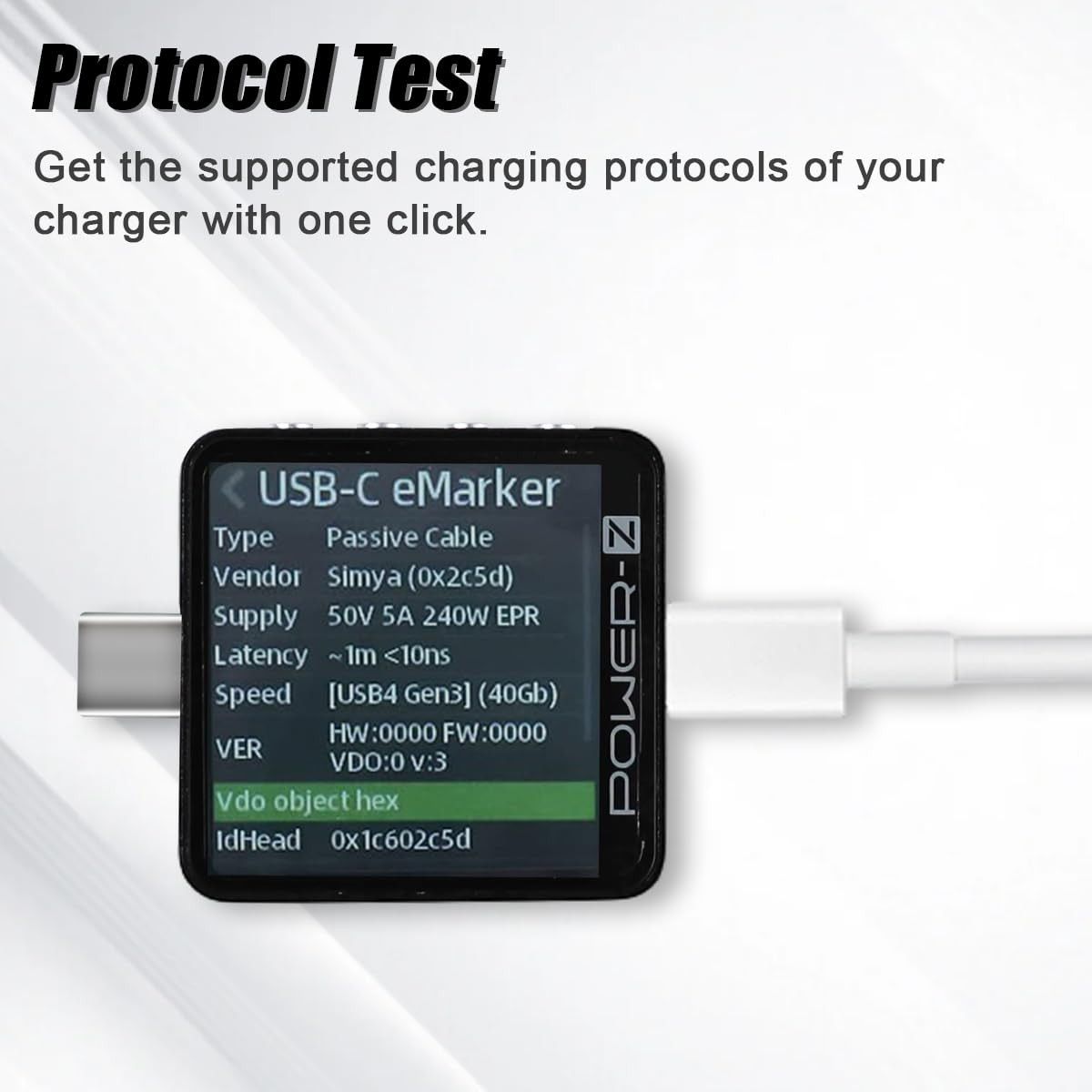 USB C Tester, Latest Upgrade with PD3.2 240W, Compatible with Power-Z KM003C, Di