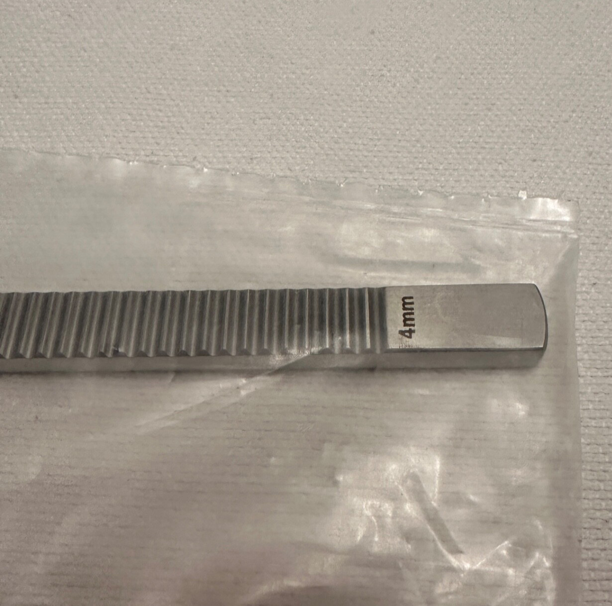 Integra Jarit 410-300 Silver Osteotome W/ Guard ,Straight , 4mm Wide WL 7″