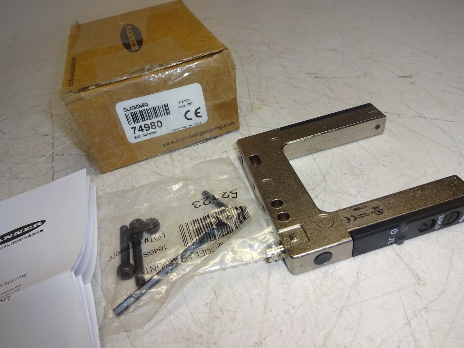 Banner Slm50n6q Slot Sensor 74980