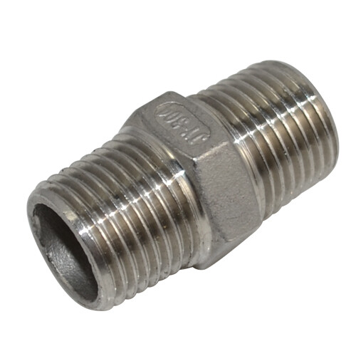 1/8″-3″ 1″ 1/2″ Male Pipe Fitting Hex Nipple NPT Stainless Steel SS304 connector