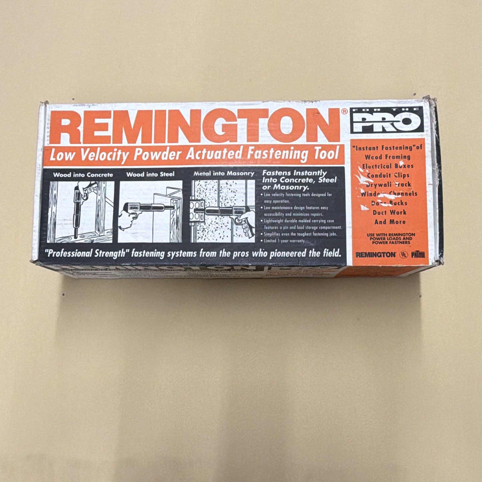 Remington PRO 496 Semi-Auto Low Velocity Powder Actuated Fastening Tool 101431A