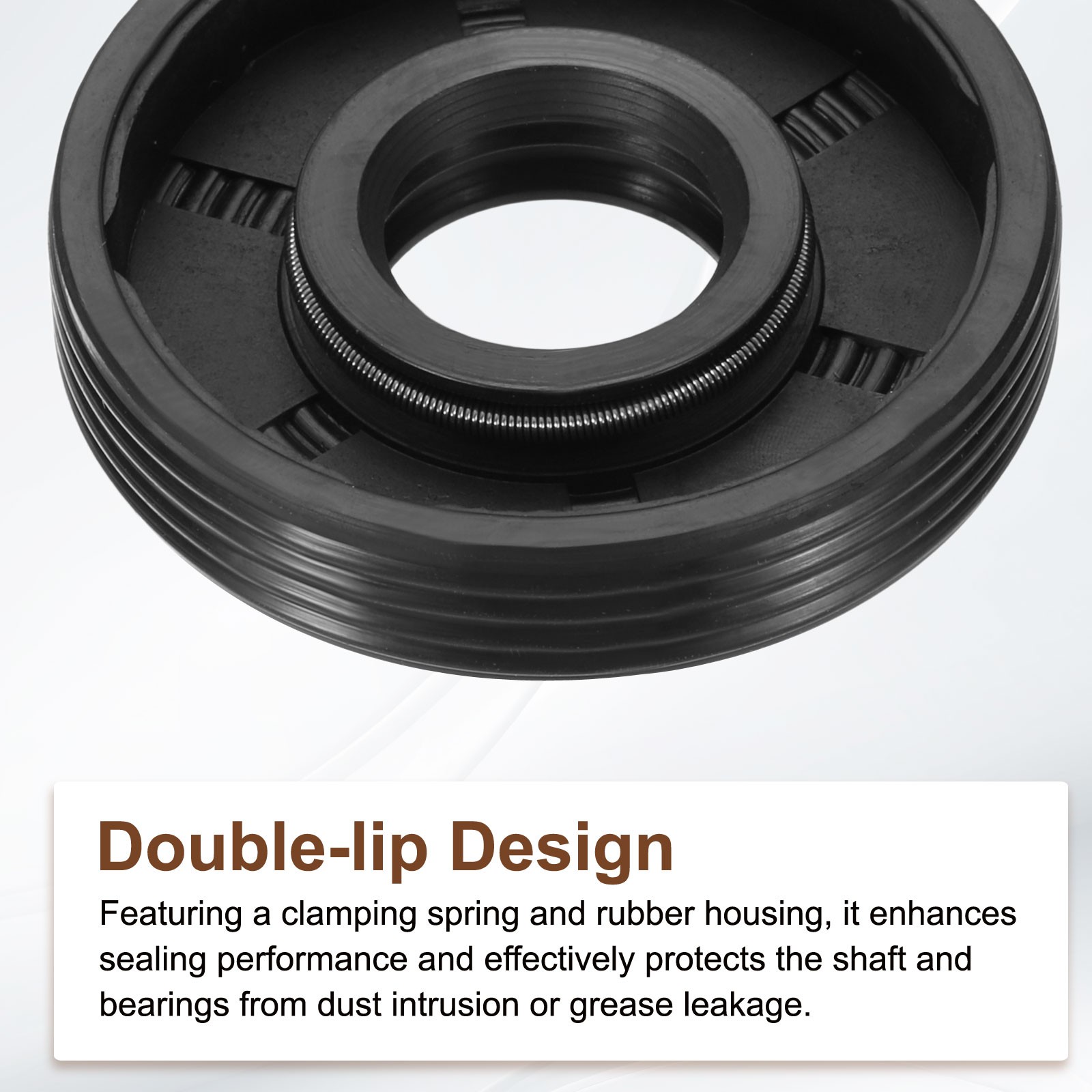 4pcs TC Oil Seal (12x32x7mm) – Metric Nitrile Rubber Cover Double Lip