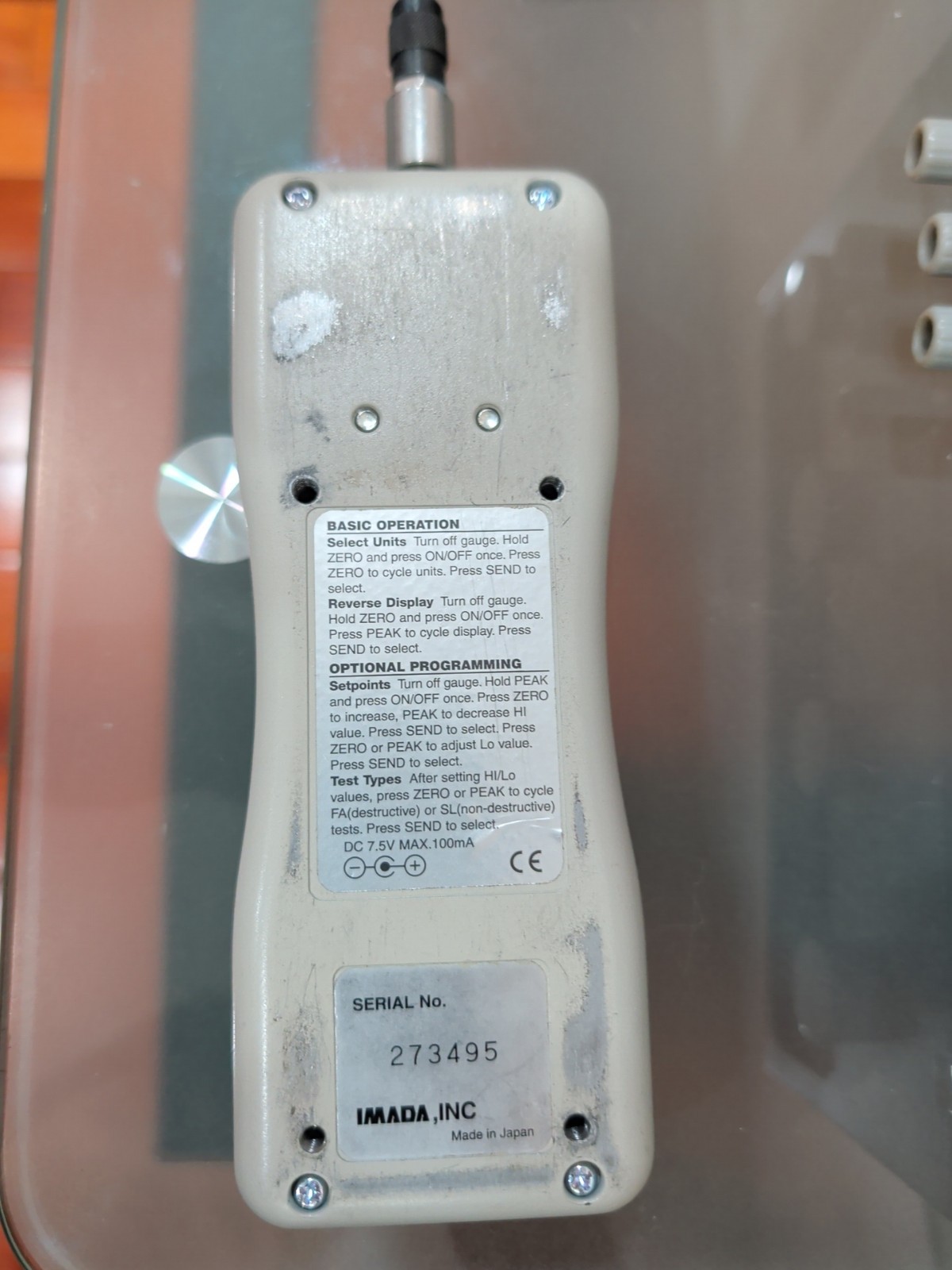 IMADA DA2-110 Force Measurement 0-500N 0-50Kgf 0-110lbf Read description