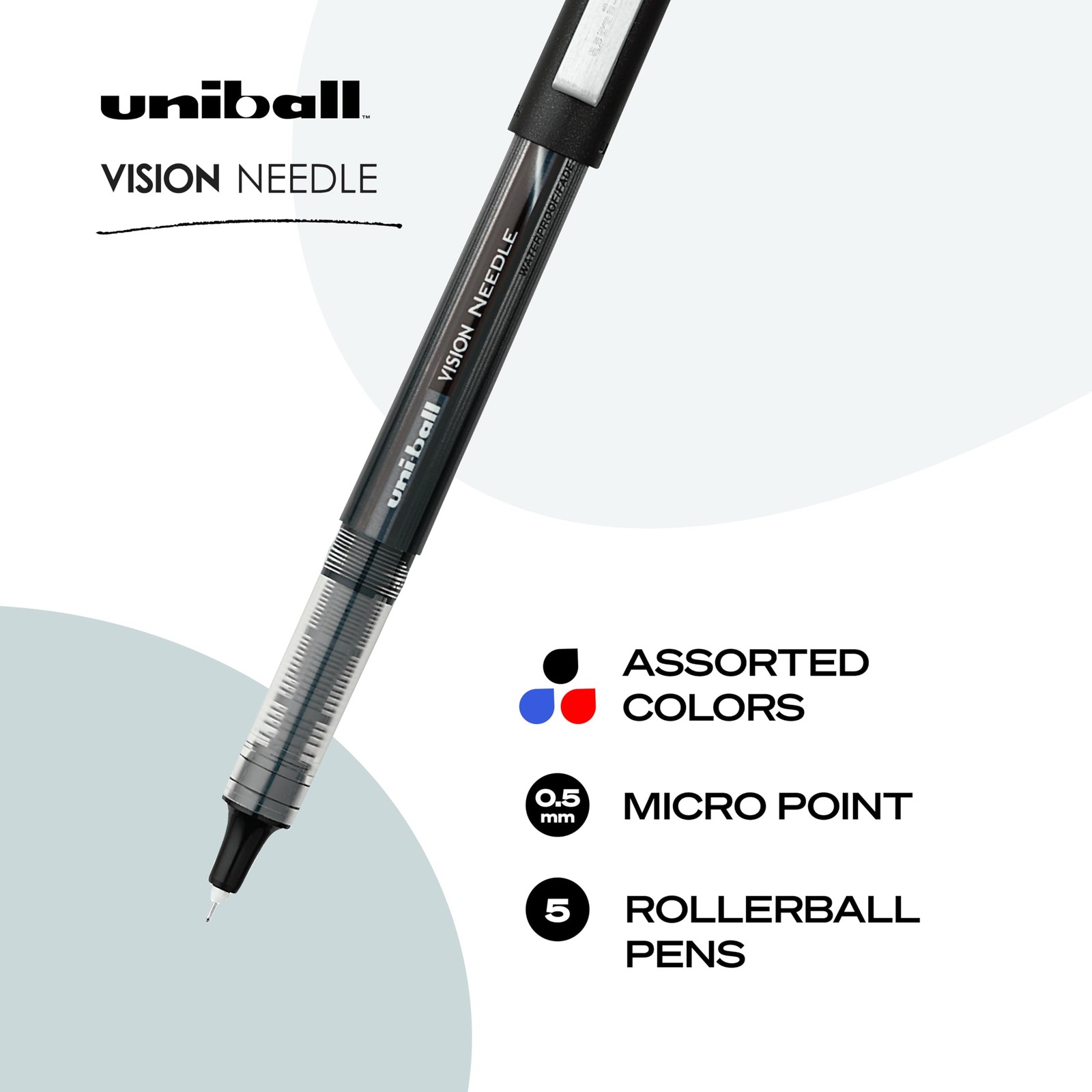 Uniball Roller Grip Pens, 12 Count – Extra Large Grip, Blue Office Product