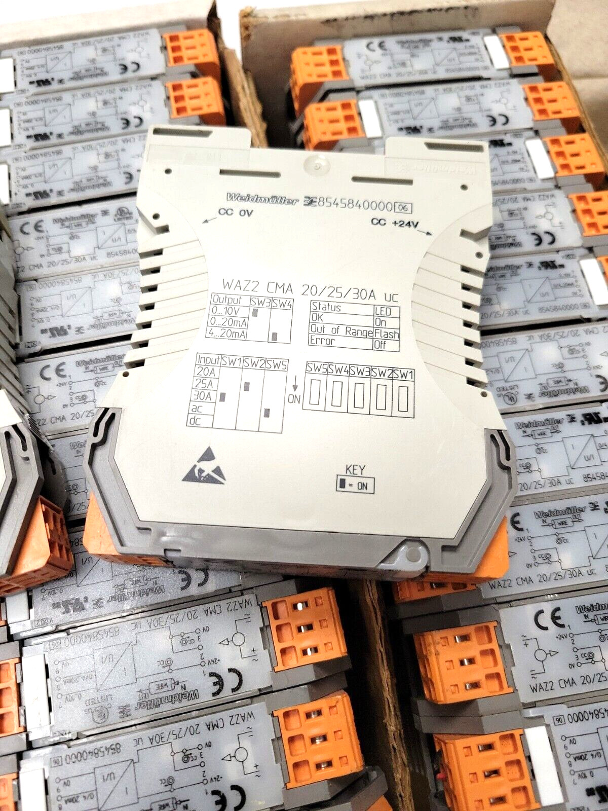 Weidmuller 8545840000 2pcs) current measuring transducer module din rail mount