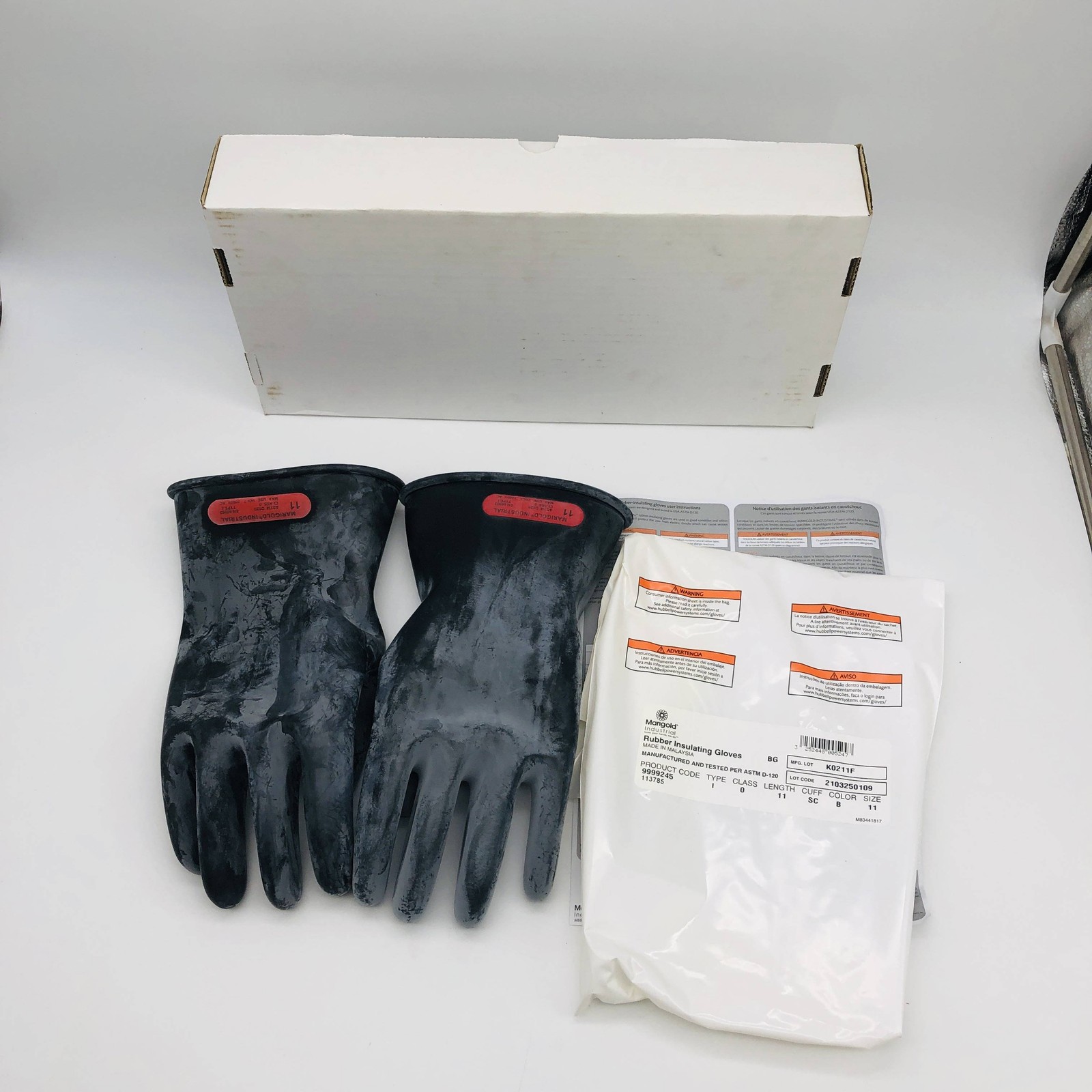 Marigold RIGCL011B/11.0 Electrical Insulating Gloves Rubber Sz 11 Class 0 11″