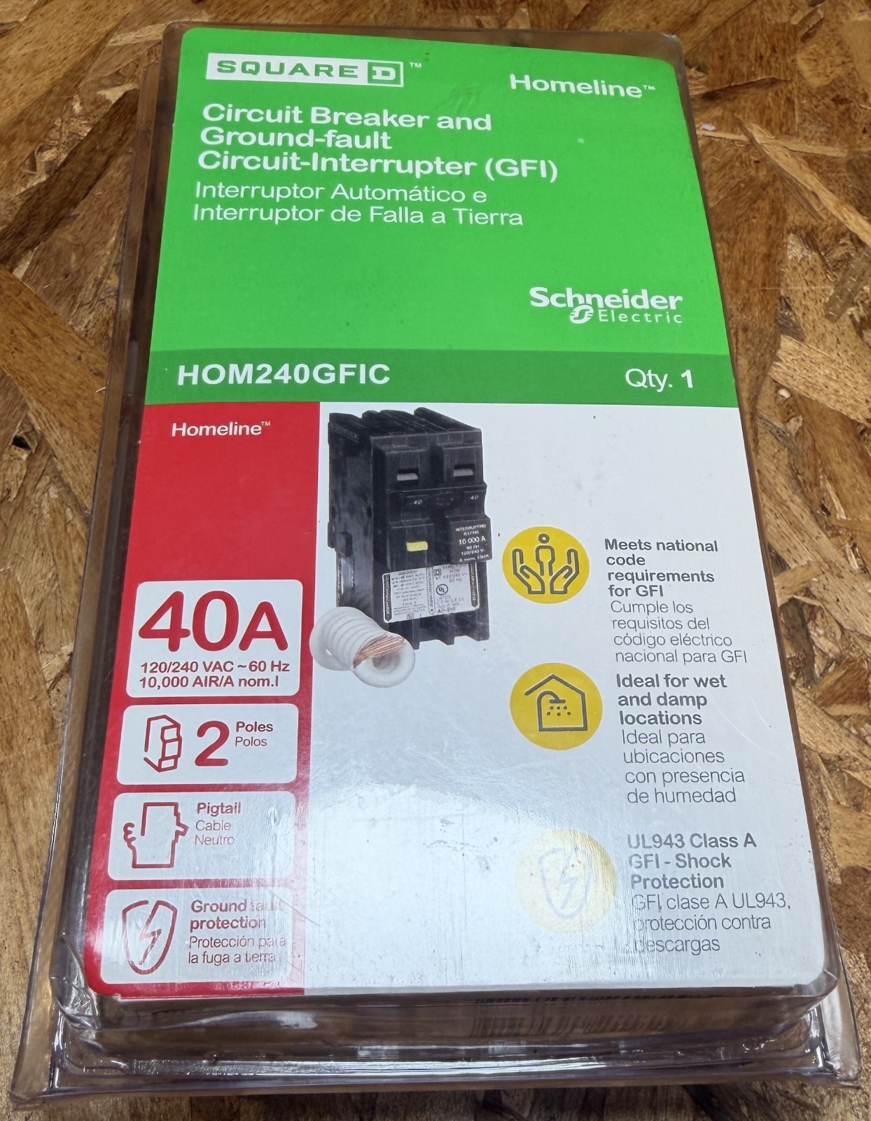 Square D HOM240GFIC Circuit Breaker
