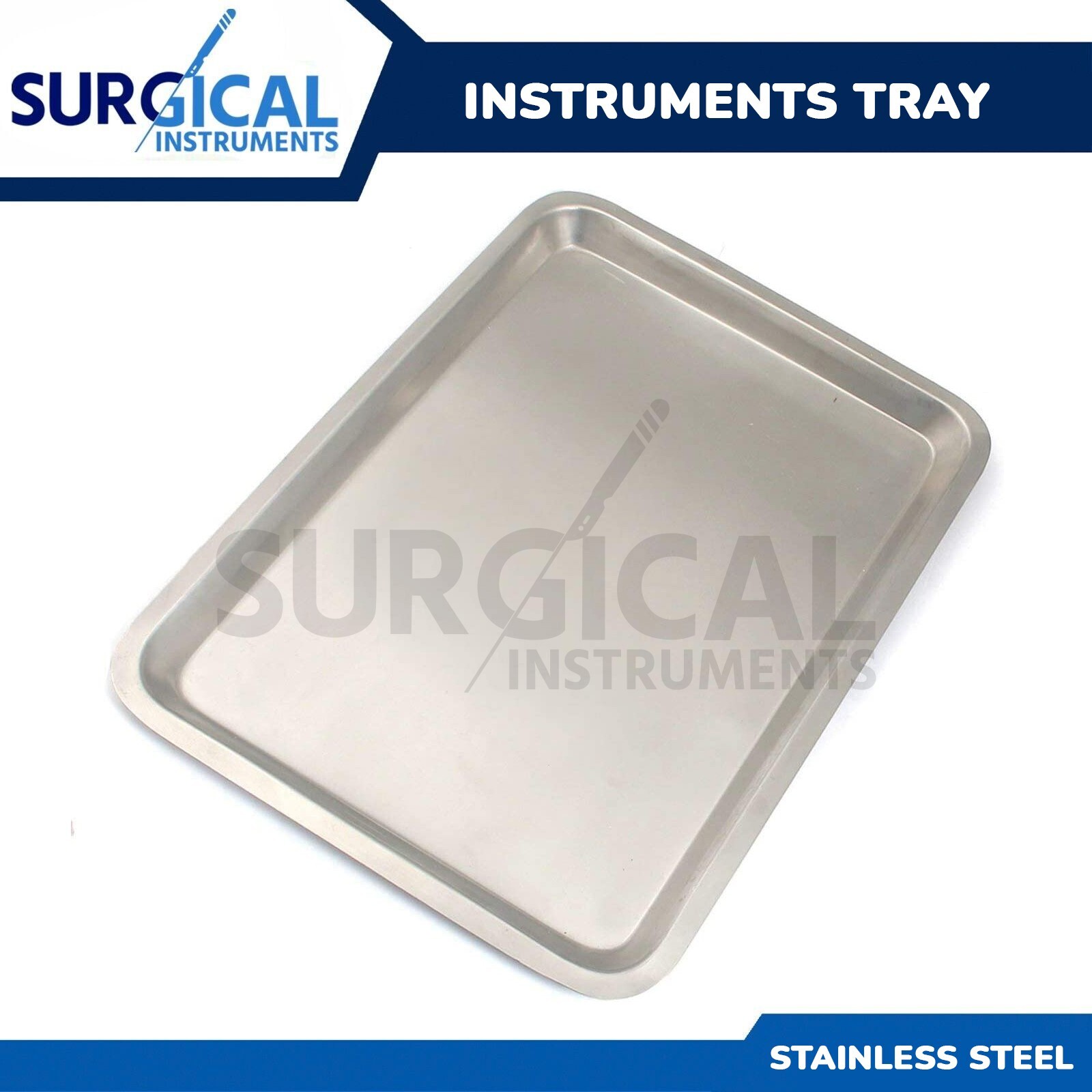 Mayo Tray 10.75″ X 14.50″ X .75″ Surgical Instrument Non Perforated German Grade