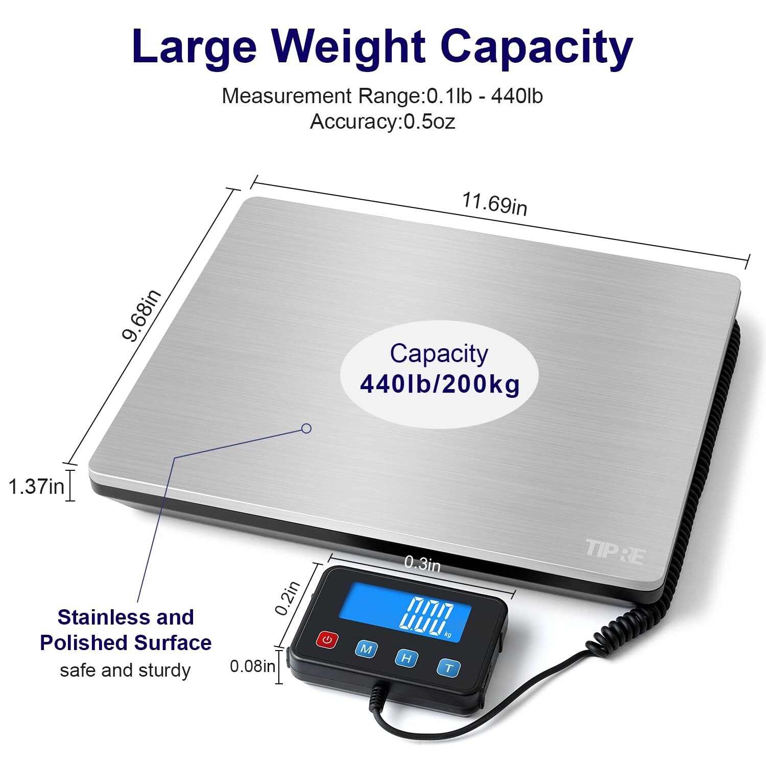 Bascula Balanza Digital Industrial 660 Lbs Comercial En Kg O Libras Basculas New