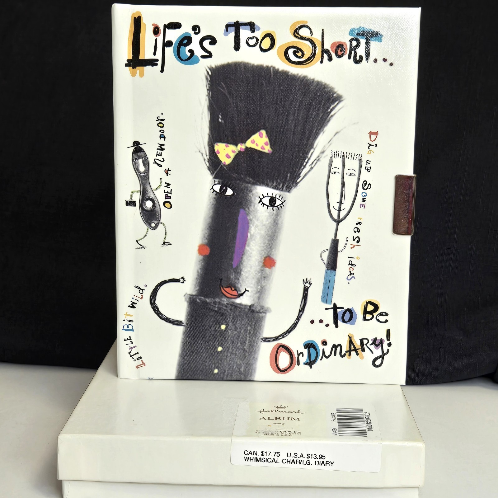 HALLMARK Hard Cover Diary/Journal w/Combo Lock – Life’s Too Short To Be Ordinary