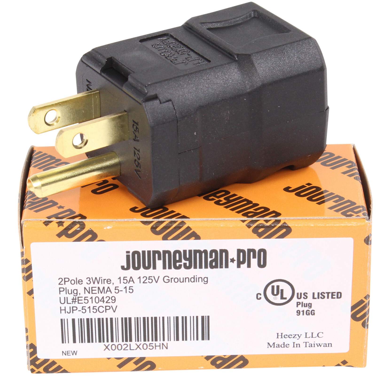 Male Extension Cord Replacement Ends 15 Amp Power Plug Electrical Repair 5-15P