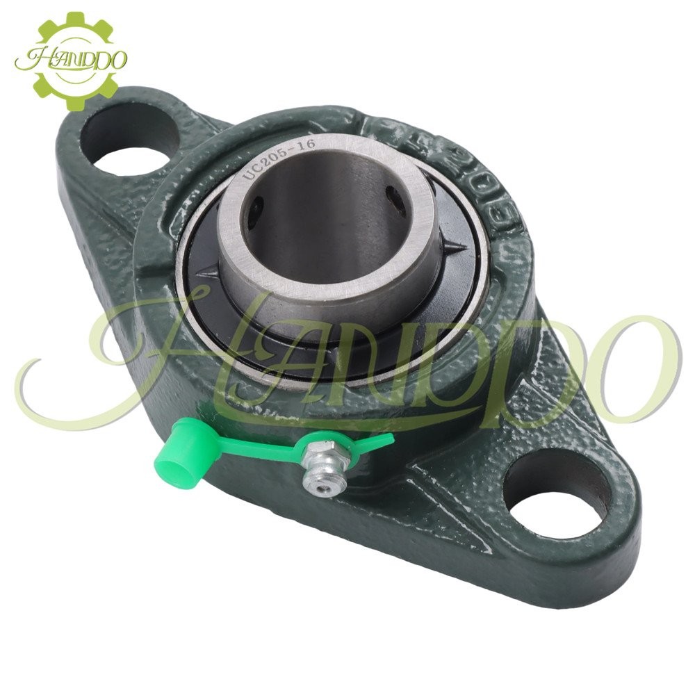 10Pcs UCFL205-16 Pillow Block Flange Bearing 1″ Bore Size 2 Bolt Solid Base