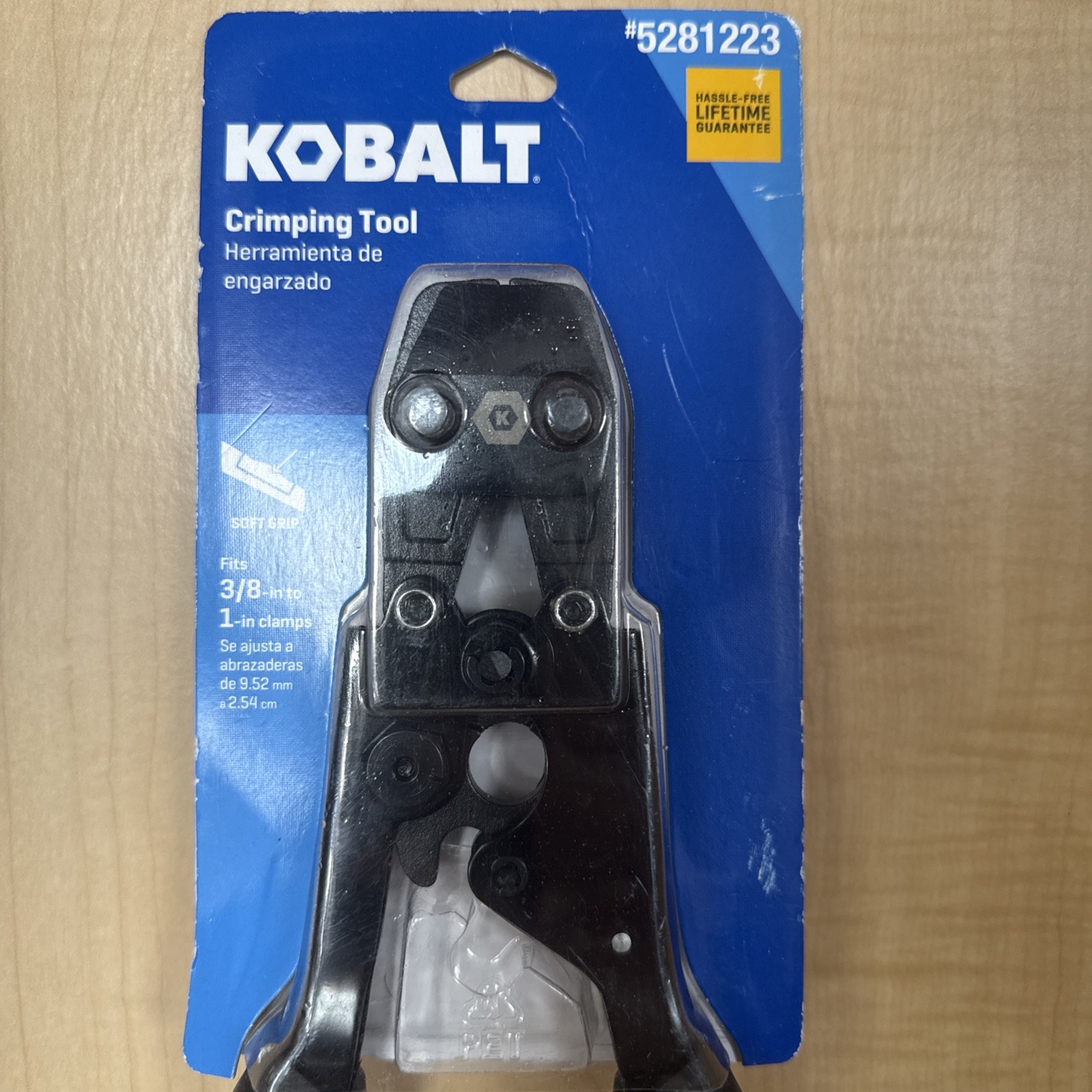 KOBALT 3/8″ – 1″ HANDHELD CRIMPING TOOL – NEW, # 5281223