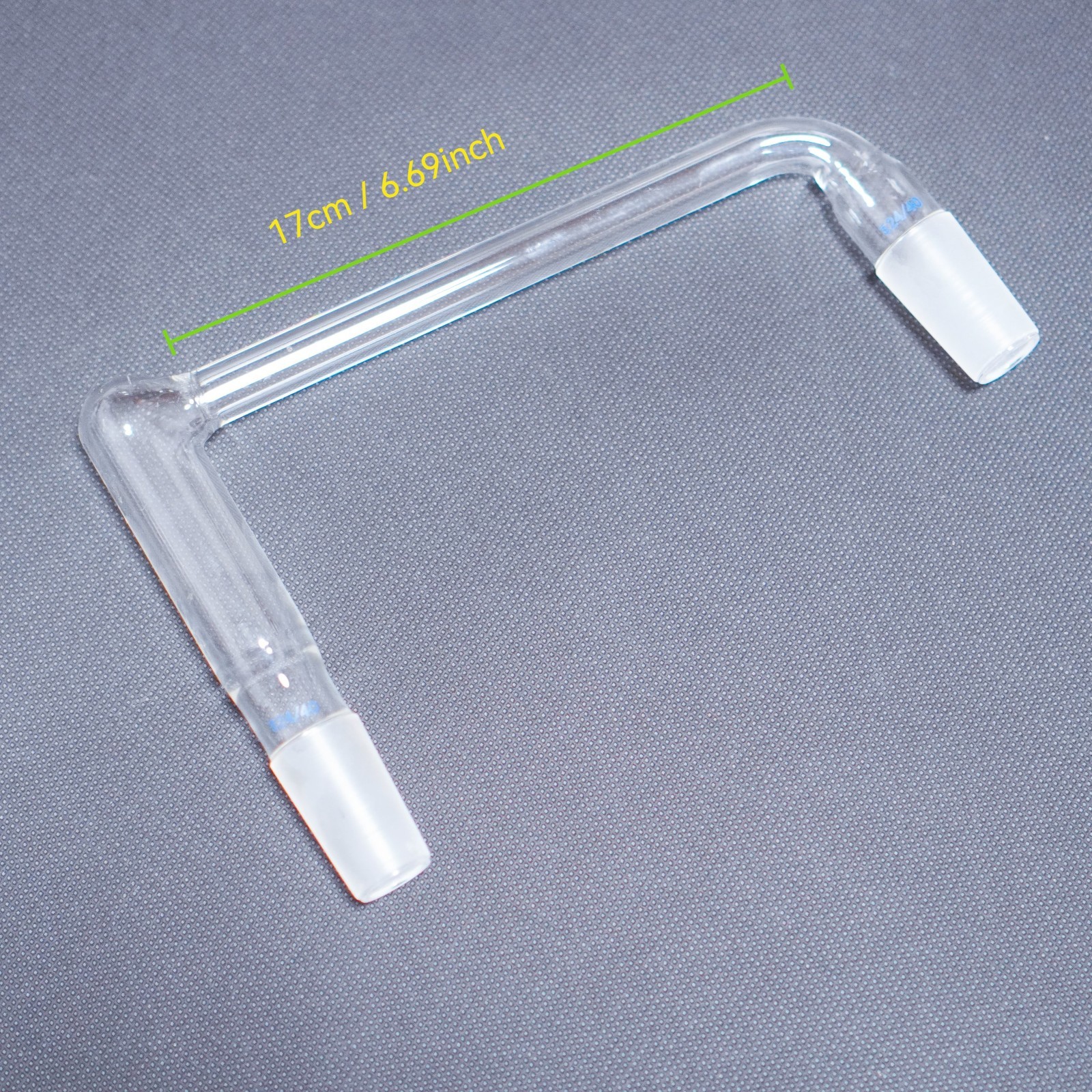 Laboratory glass 3-way connecting tube distillation head lab glassware supplier