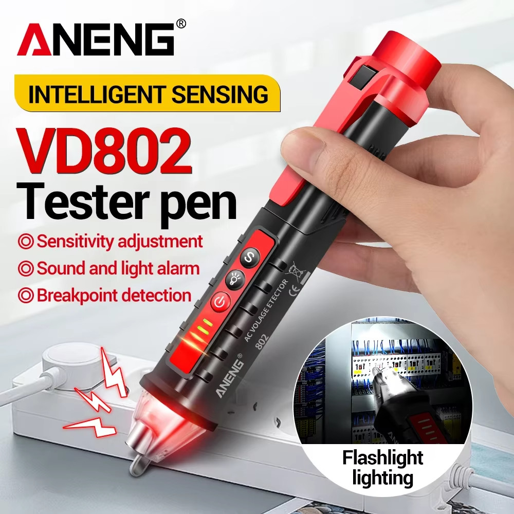 Digital AC Voltage Tester Pen 12V-1000V NCV Live Wire Indicator Sensor LED Light