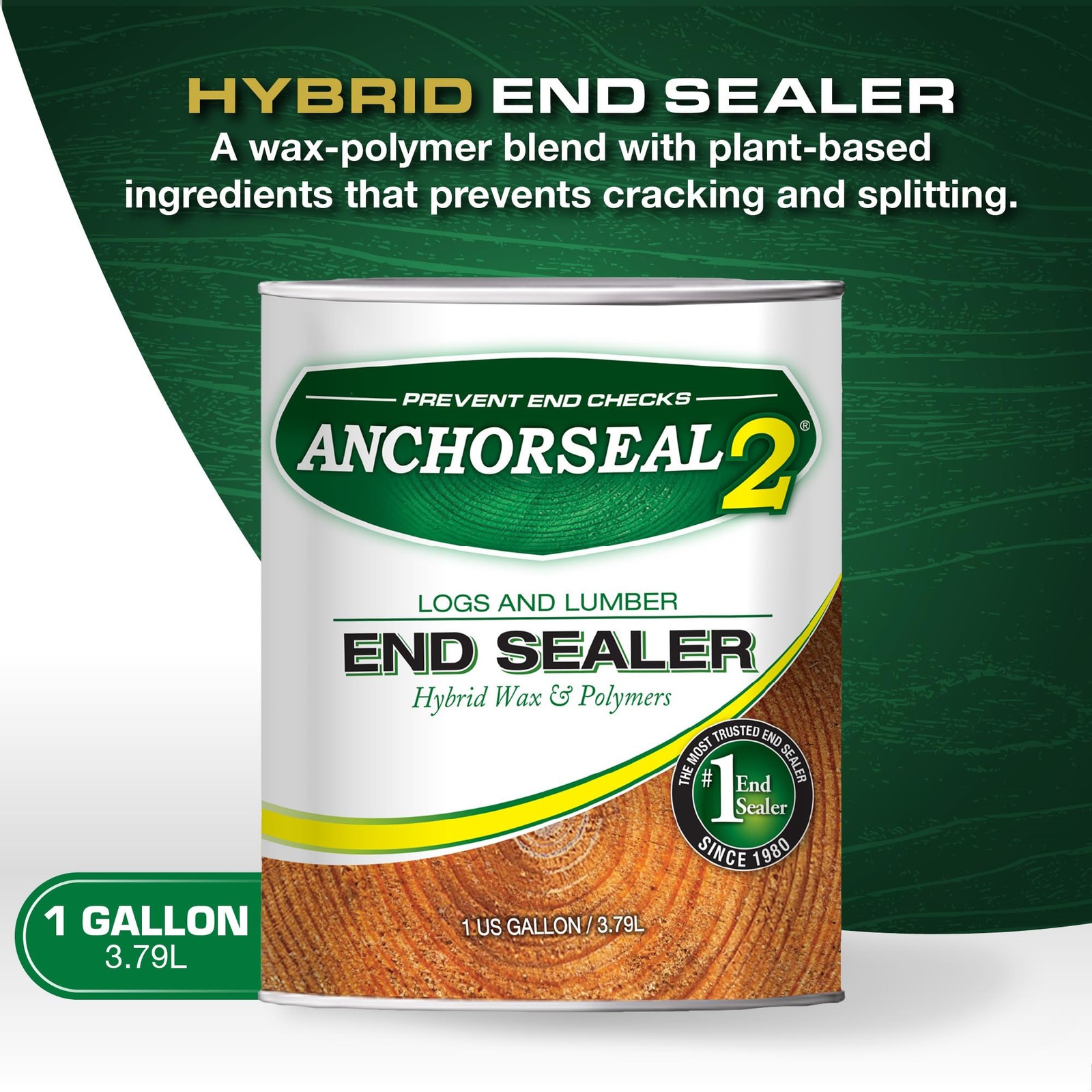 ANCHORSEAL 2 Hybrid Log & Lumber end Grain Sealer – Water-Based Wax & Polymer Pr