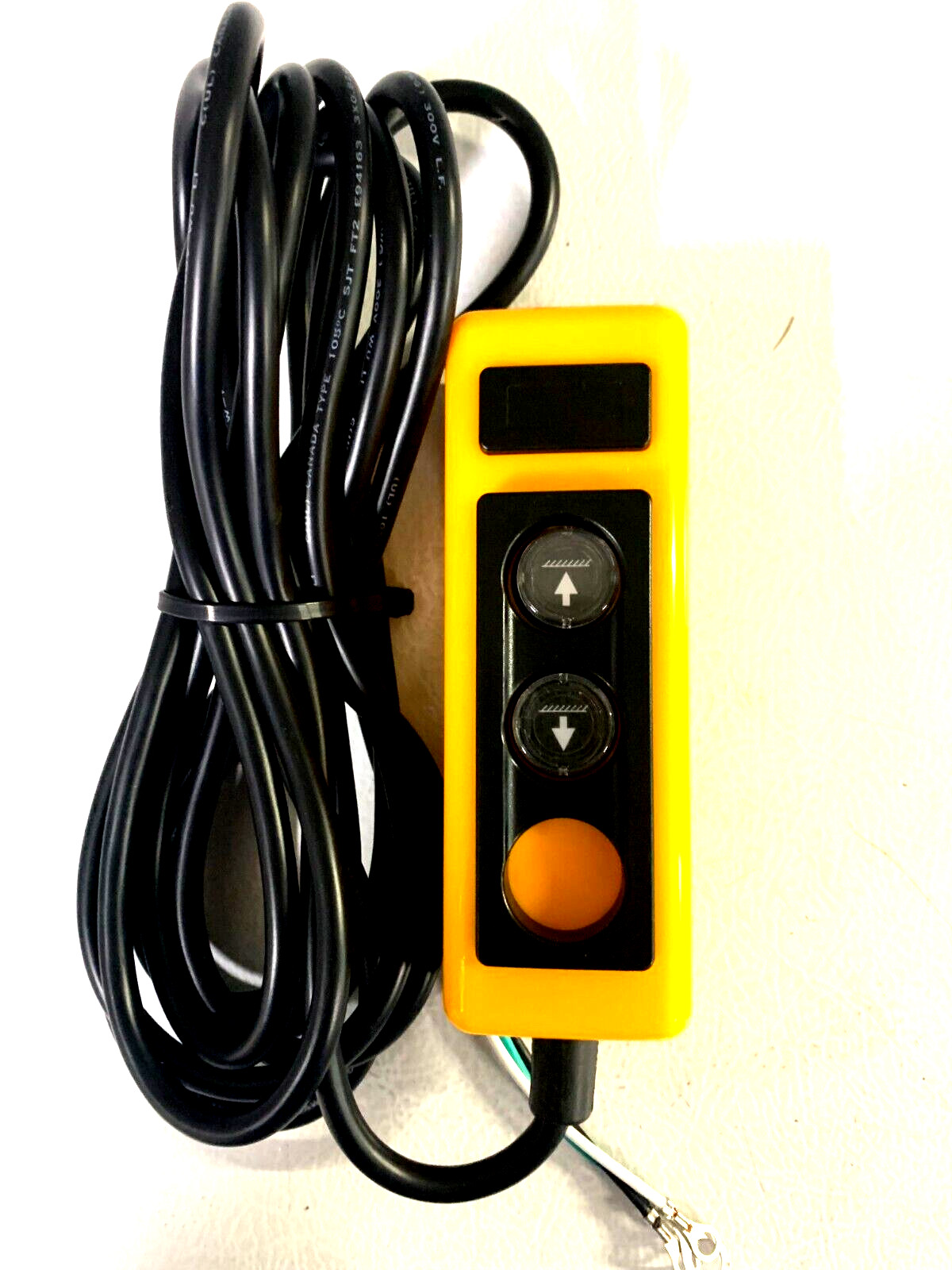 REMOTE PENDANT 12 VOLT FOR SINGLE ACTING APPLICATIONS 2 BUTTON 3 WIRE 20 FT CORD