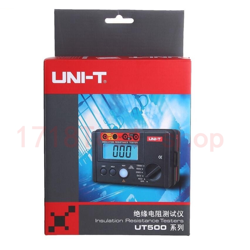 UNI-T UT501A Megohmmeter Digital Insulation Resistance Tester Voltmeter 600V 5GΩ