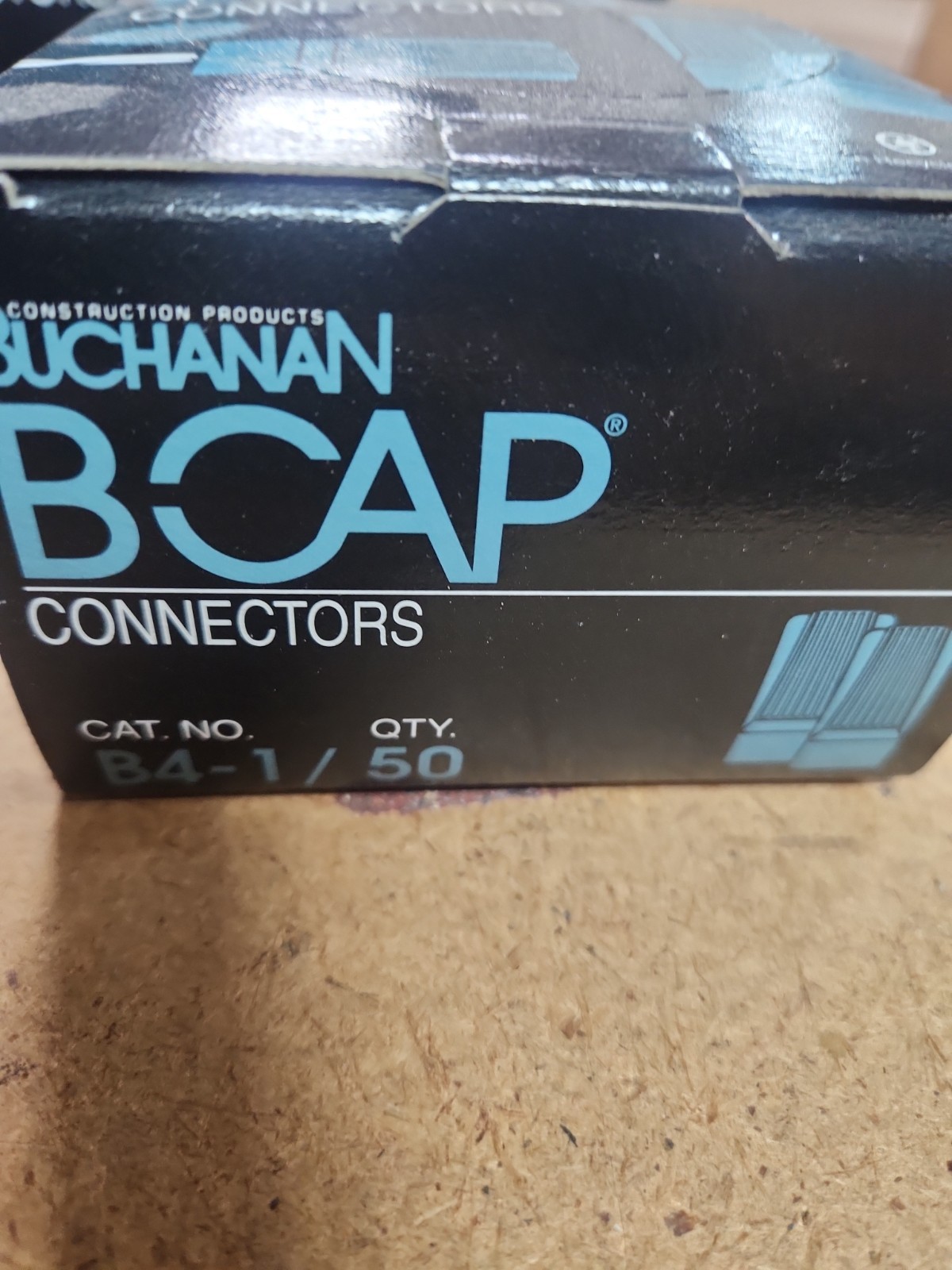 Wire Connector Buchanan B4-1 B-Cap ~ ~14-6 Awg, Blue-Gray, 25/Box Made In USA