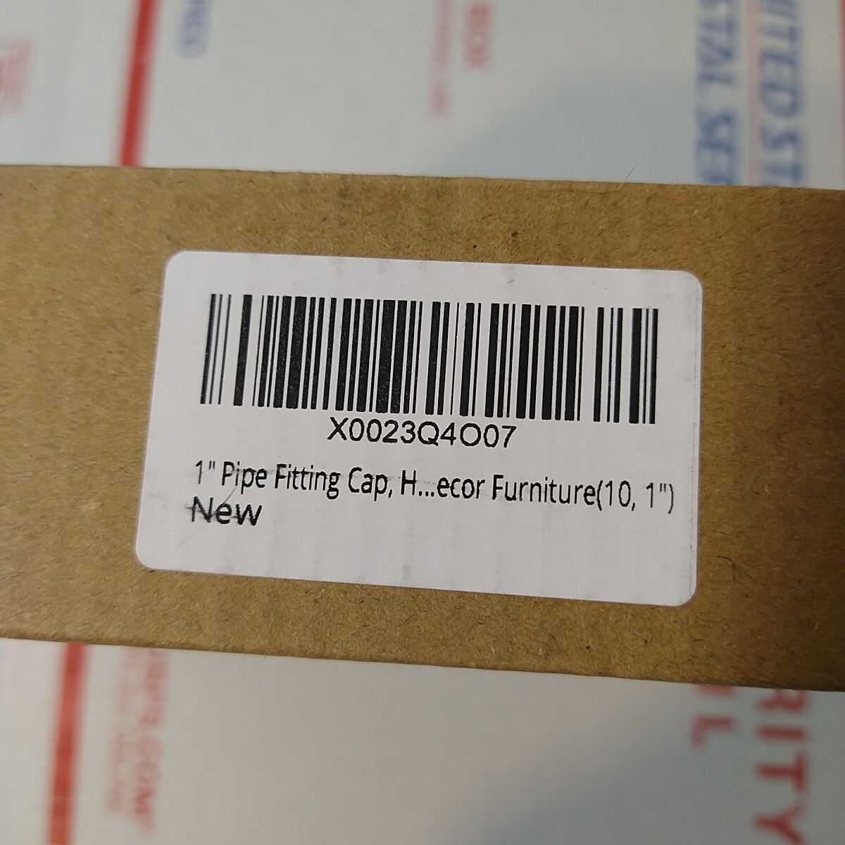 10 PACK 1″ Pipe Fitting Cap Gray Malleable Iron Cast Pipe Caps for Shelf Bracket