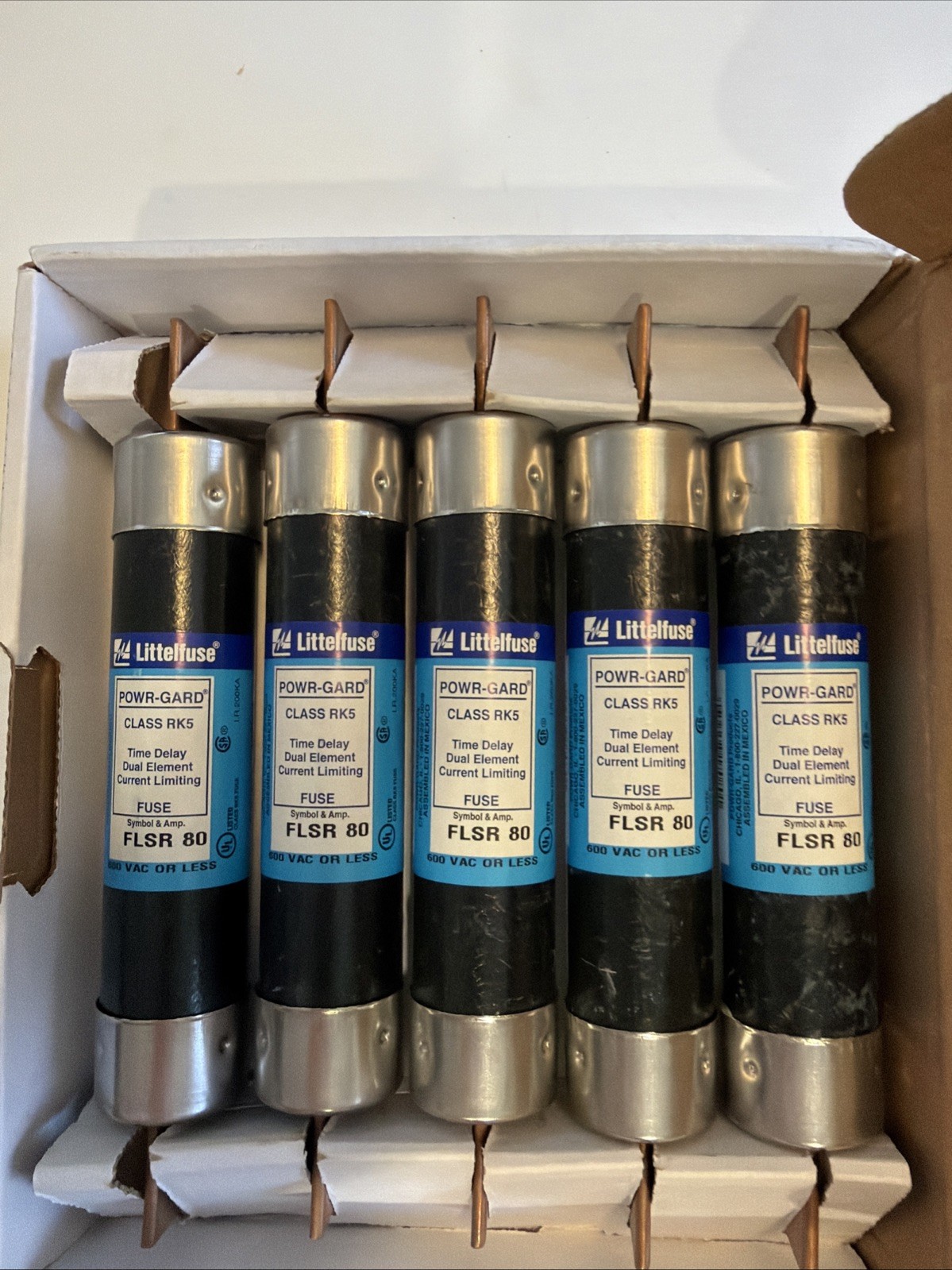 Littelfuse FLSR 80 Fuse 80A 600V Class RK5 Time-Delay Dual-Element.(BOX OF 5)