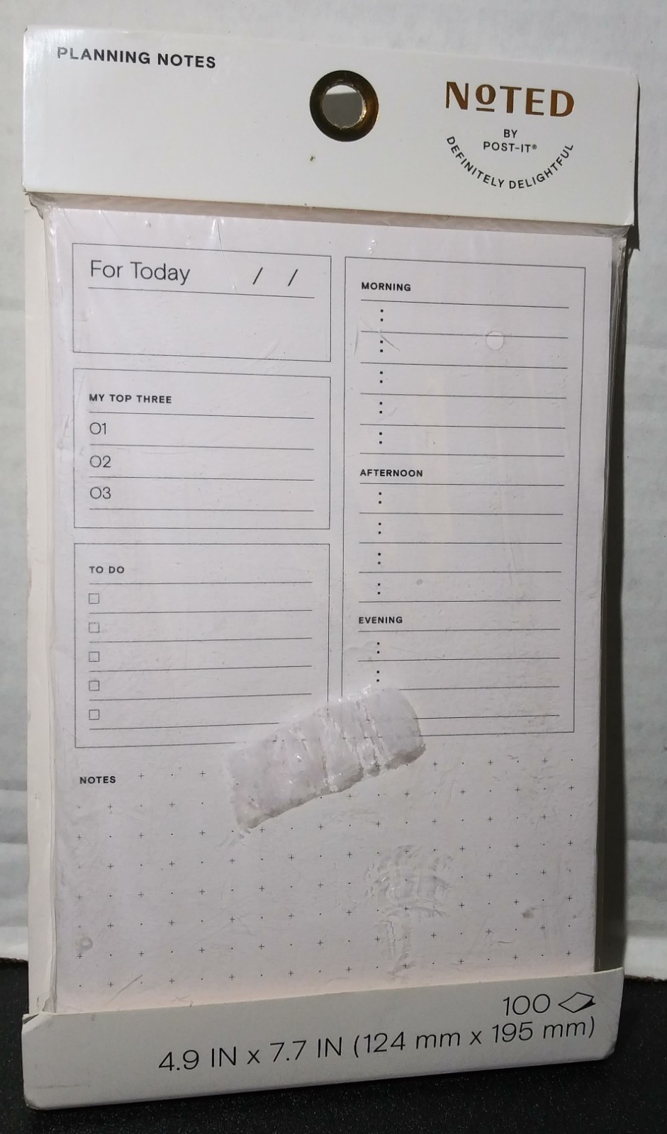 Post-it Planning Notes 100 Sheets, 4.9 in x 7.7 in (124 mm x 195.5 mm)