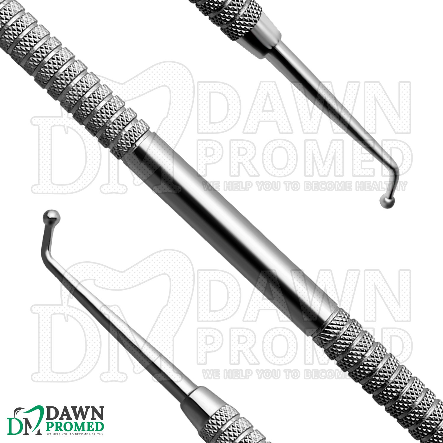 Dental Ball Burnisher 1 Double Ended 1.3mm & 1.8mm Amalgam Filling Instruments