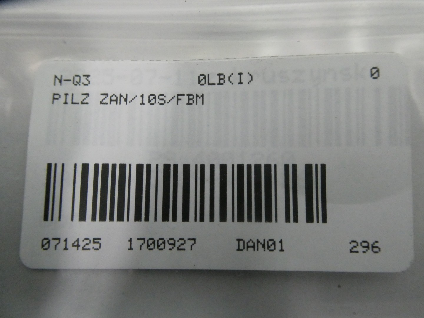 Pilz ZAN/10S/FBM Safety Relay 100-240v-ac