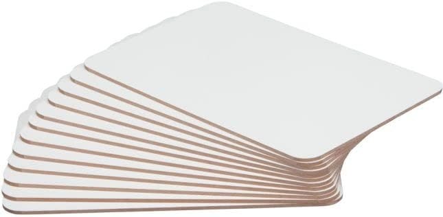 Non-Magnetic Dry Erase Boards – Set of 12-6″ x 9″ – Ideal for Home and School