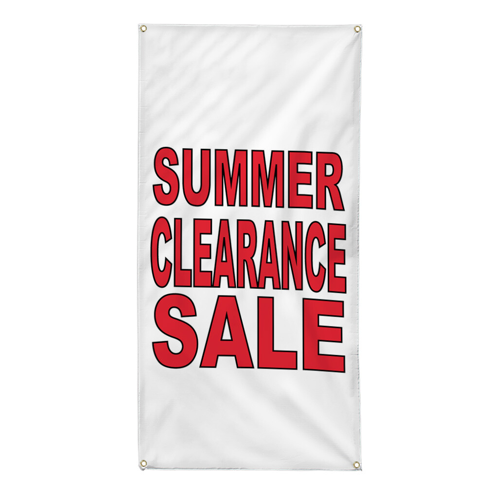 Vertical Vinyl Banner Multiple Sizes Summer Closing out Deal Auto Body Shop Car