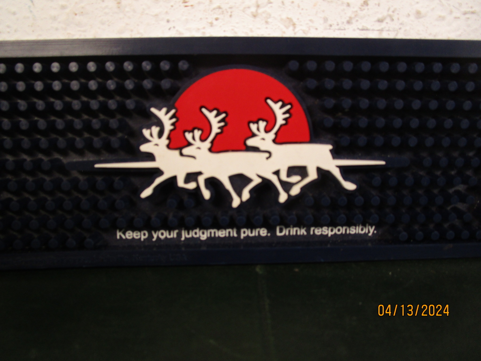 Finlandia Vodka of Finland Bar Mat 20-1/2″ x 3-1/4″