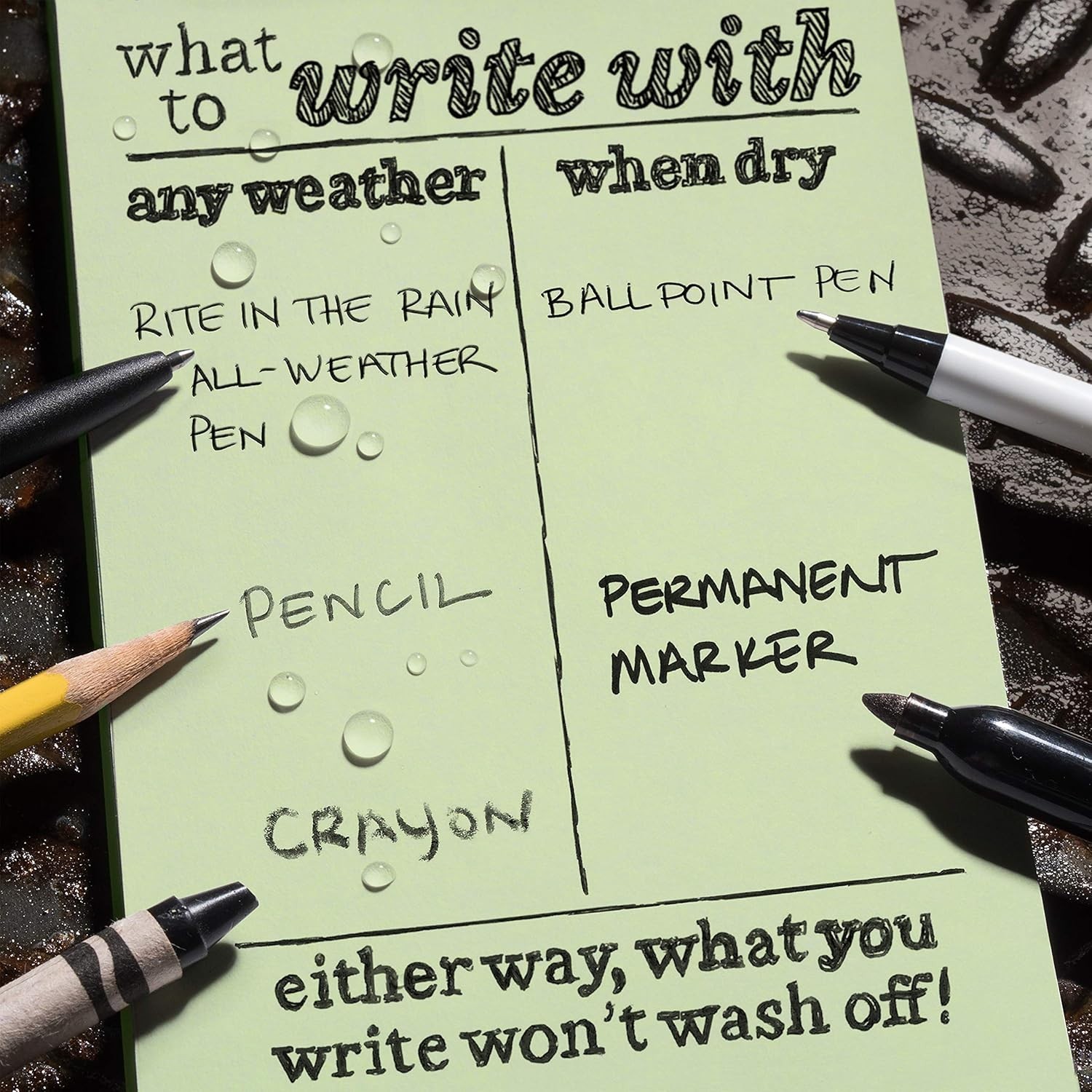 Rite in the Rain Side Spiral No 973 Waterproof Writing Pad 7 x 4.875 x 0.375